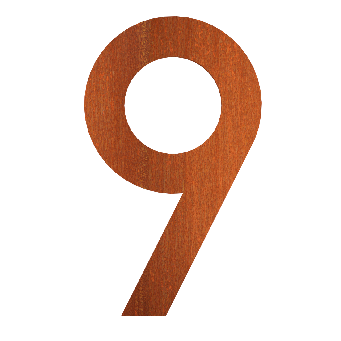 Hausnummern aus Cortenstahl