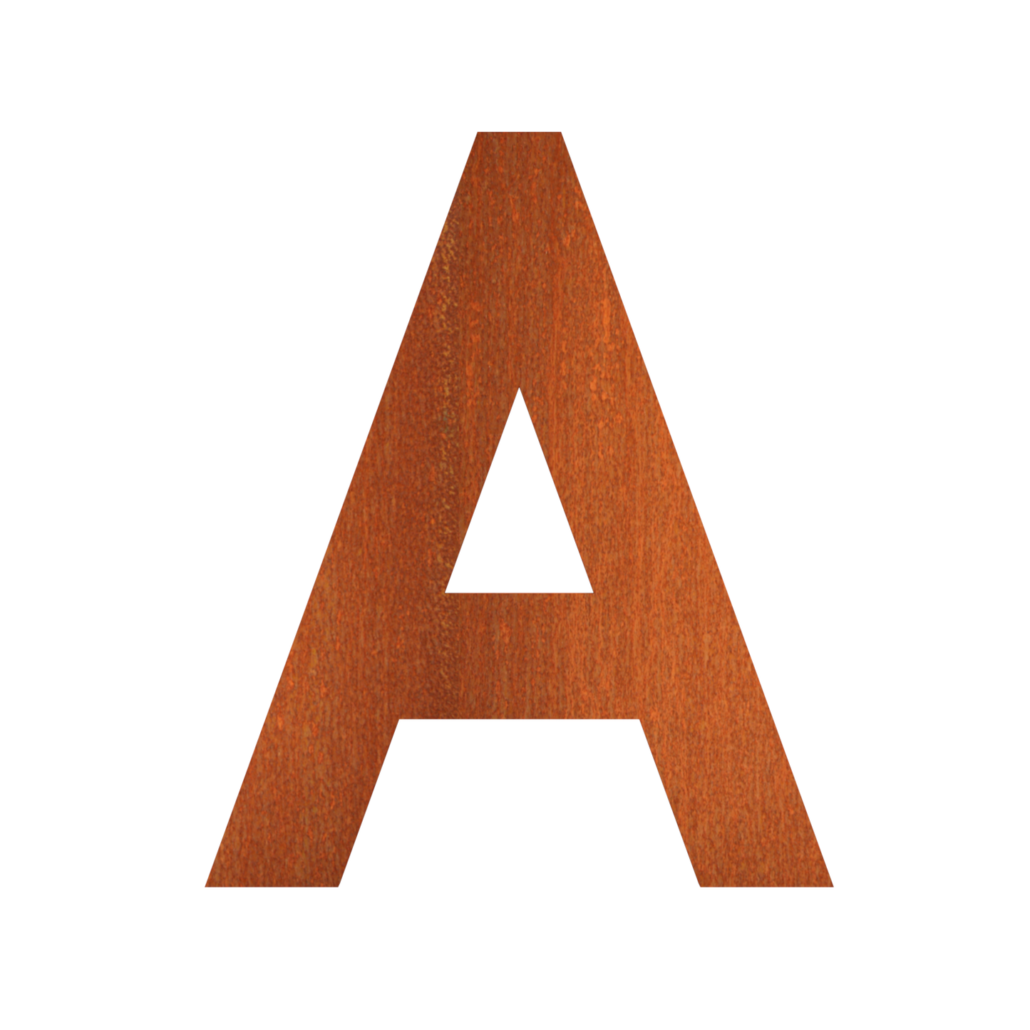 Buchstaben aus Cortenstahl