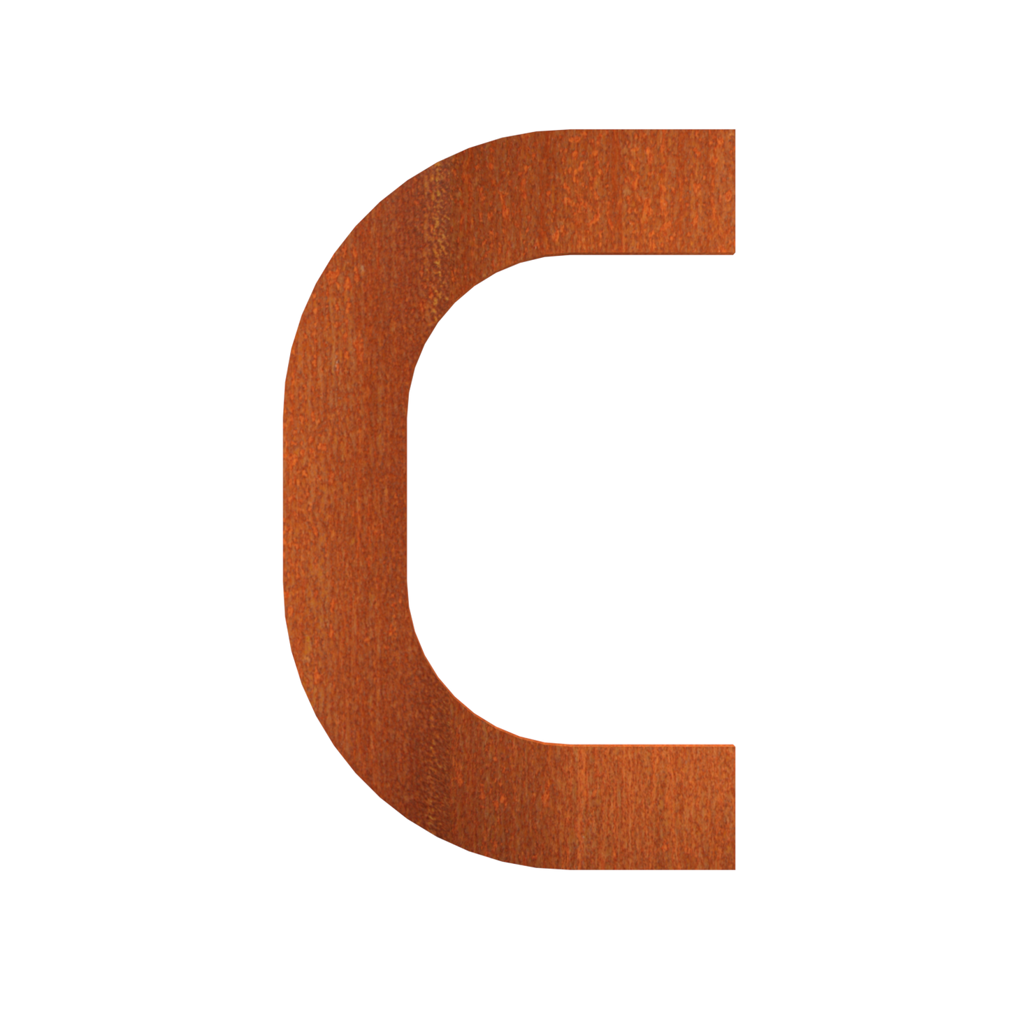 Buchstaben aus Cortenstahl