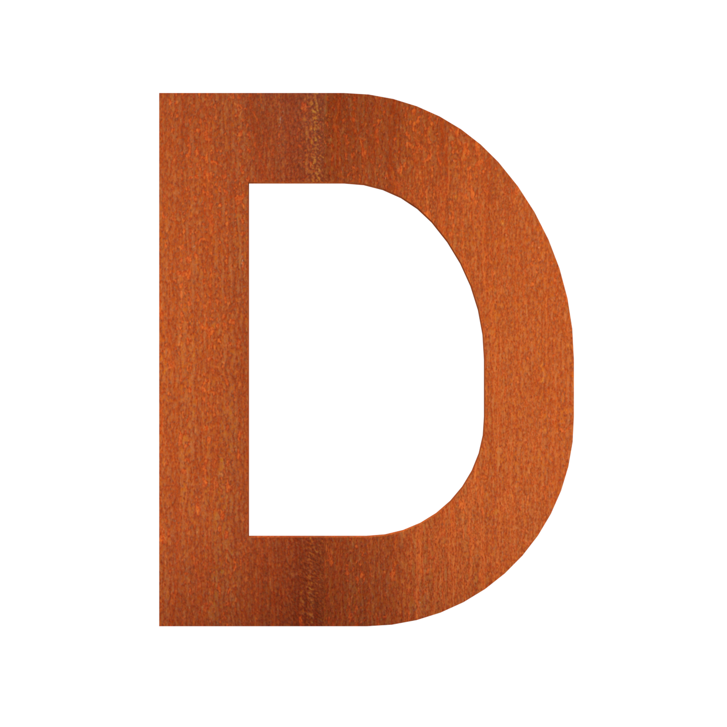 Buchstaben aus Cortenstahl