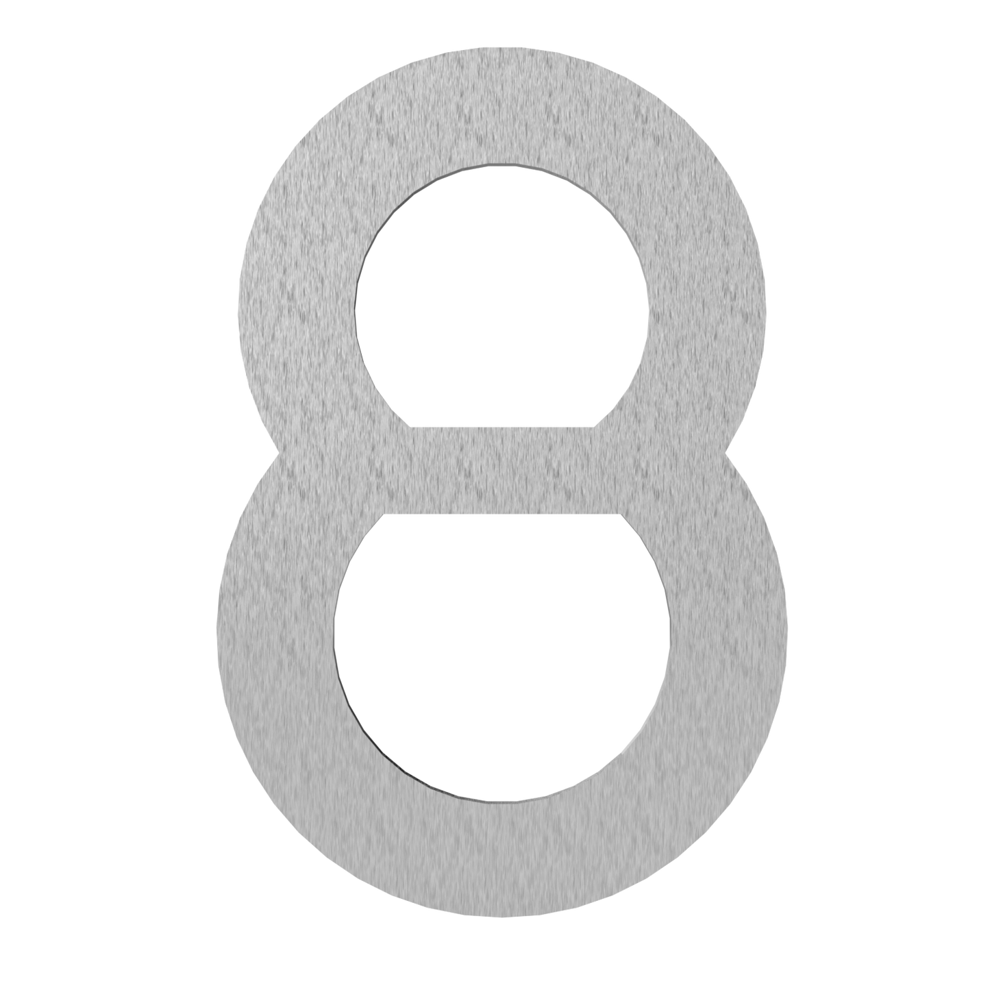 Hausnummern aus Edelstahl