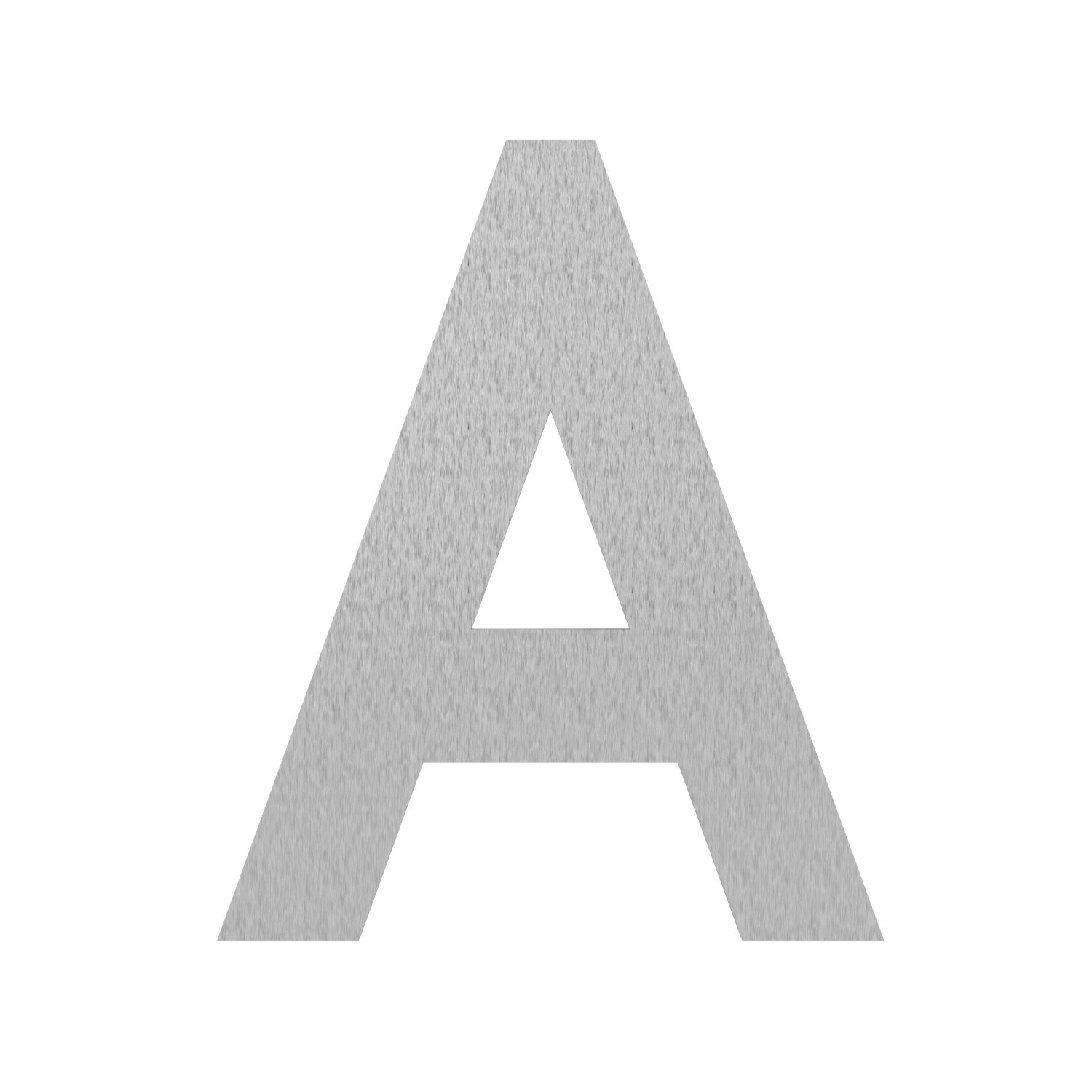 Buchstaben aus Edelstahl