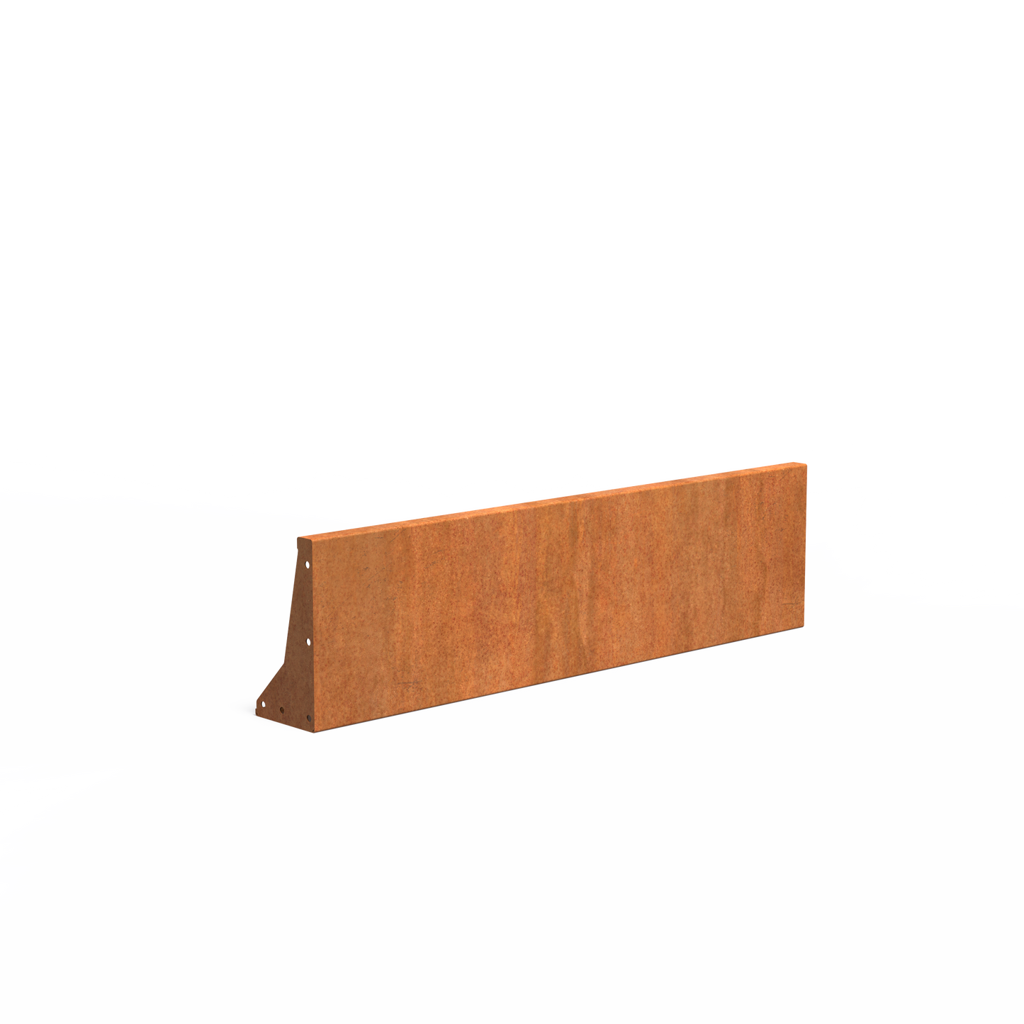 Gerade Stützmauer / schmaler Rand