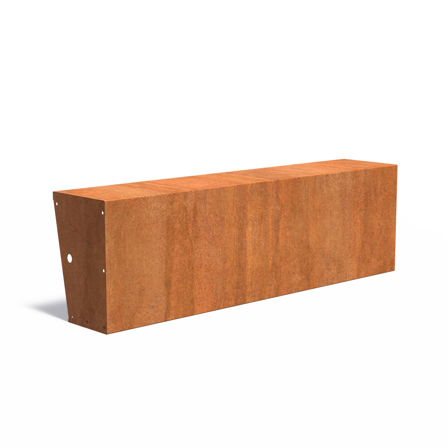 Gerade Stützmauer / breiter Rand