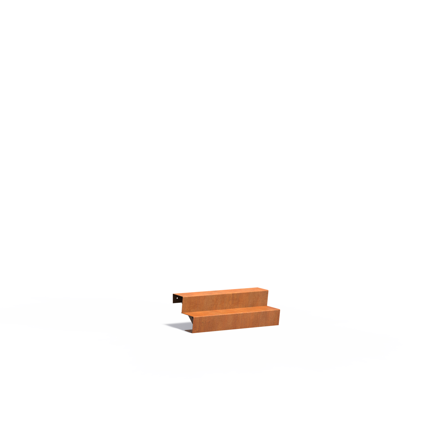 2-stufige Treppe aus Corten