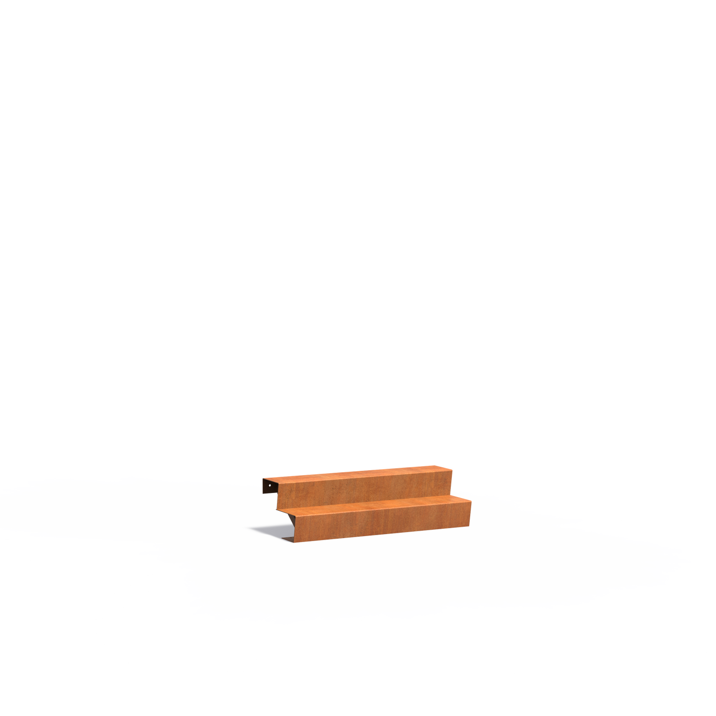 2-stufige Treppe aus Corten