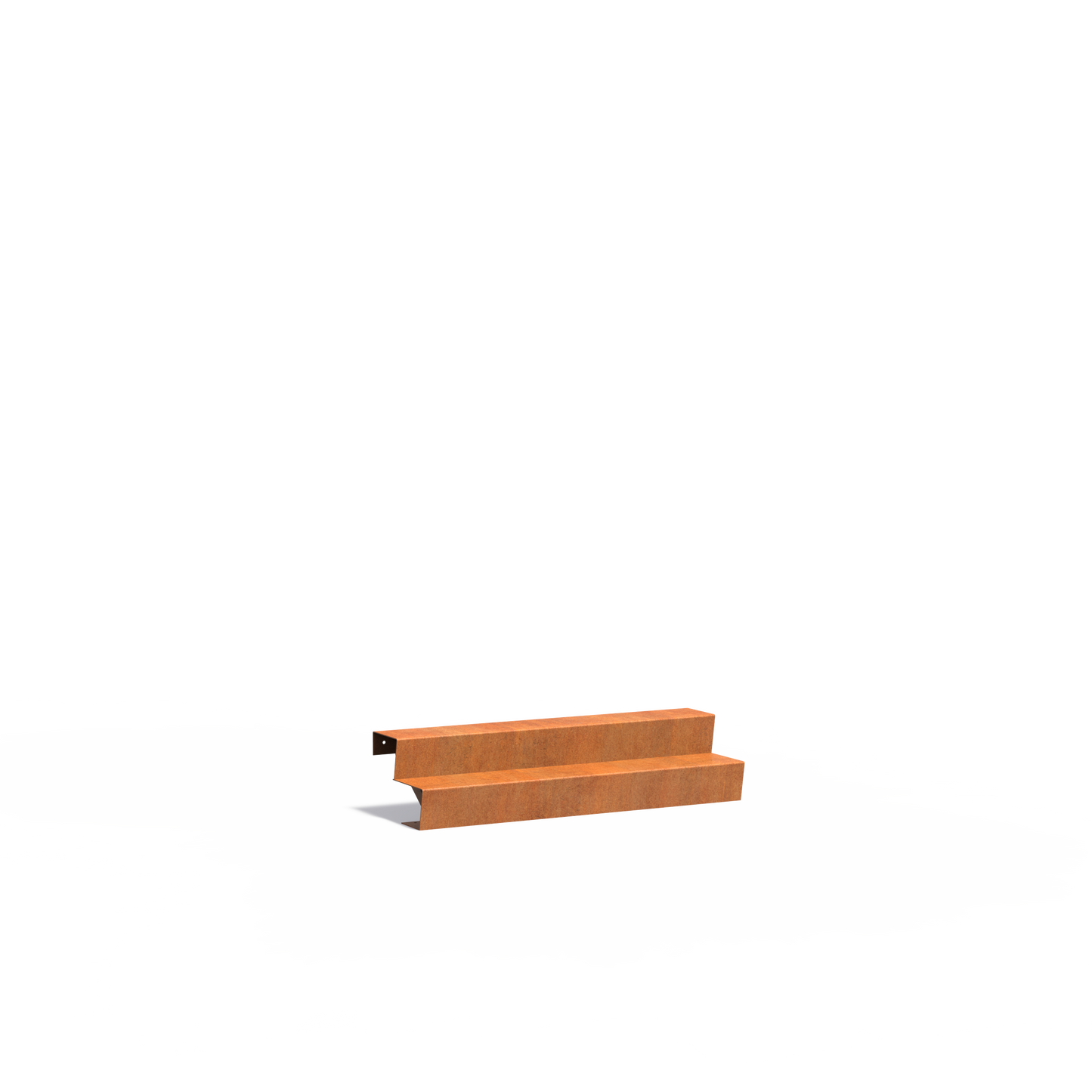2-stufige Treppe aus Corten