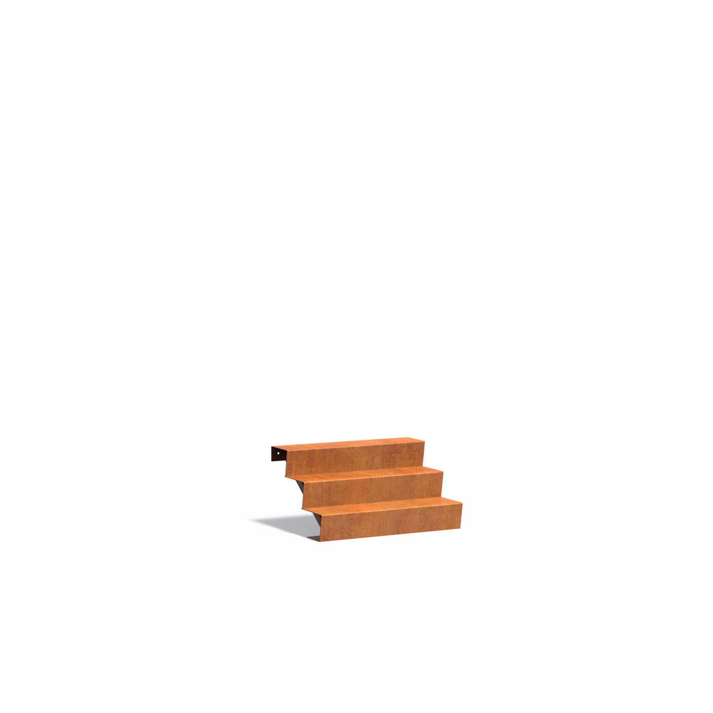 3-stufige Treppe aus Corten