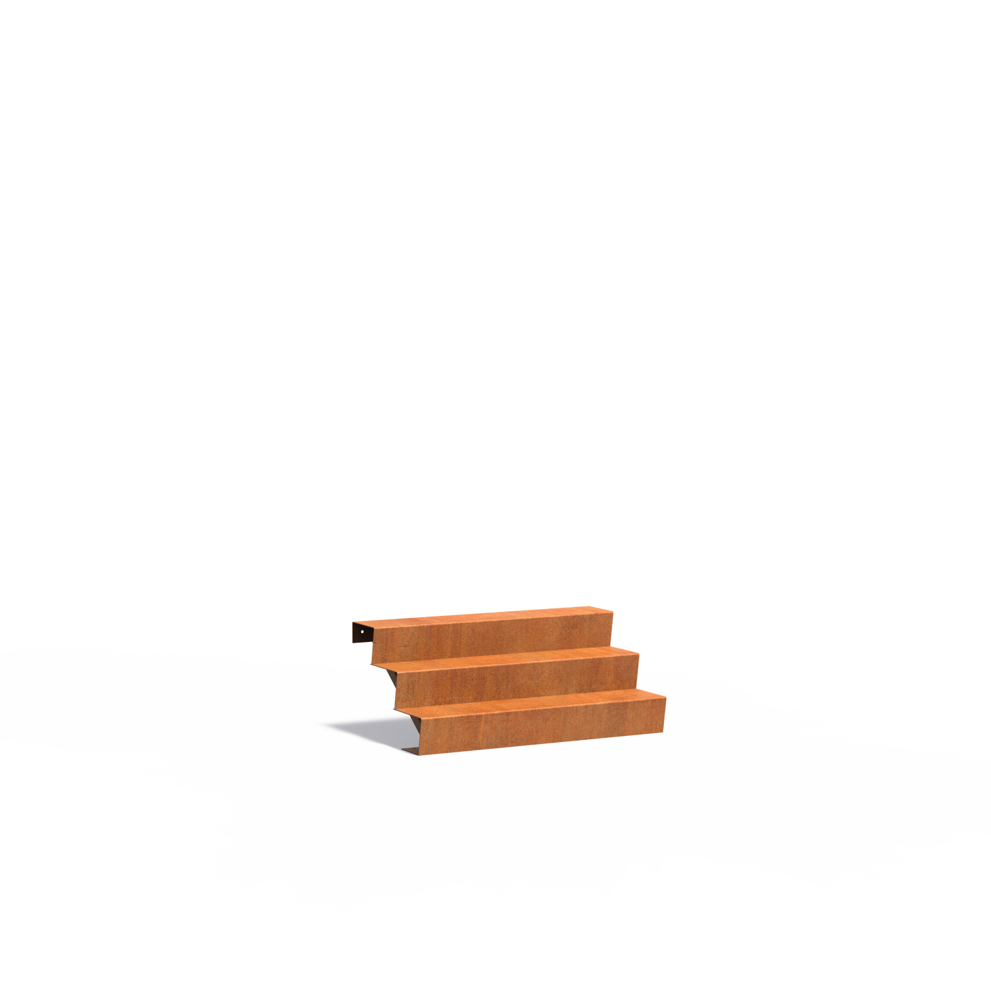 3-stufige Treppe aus Corten