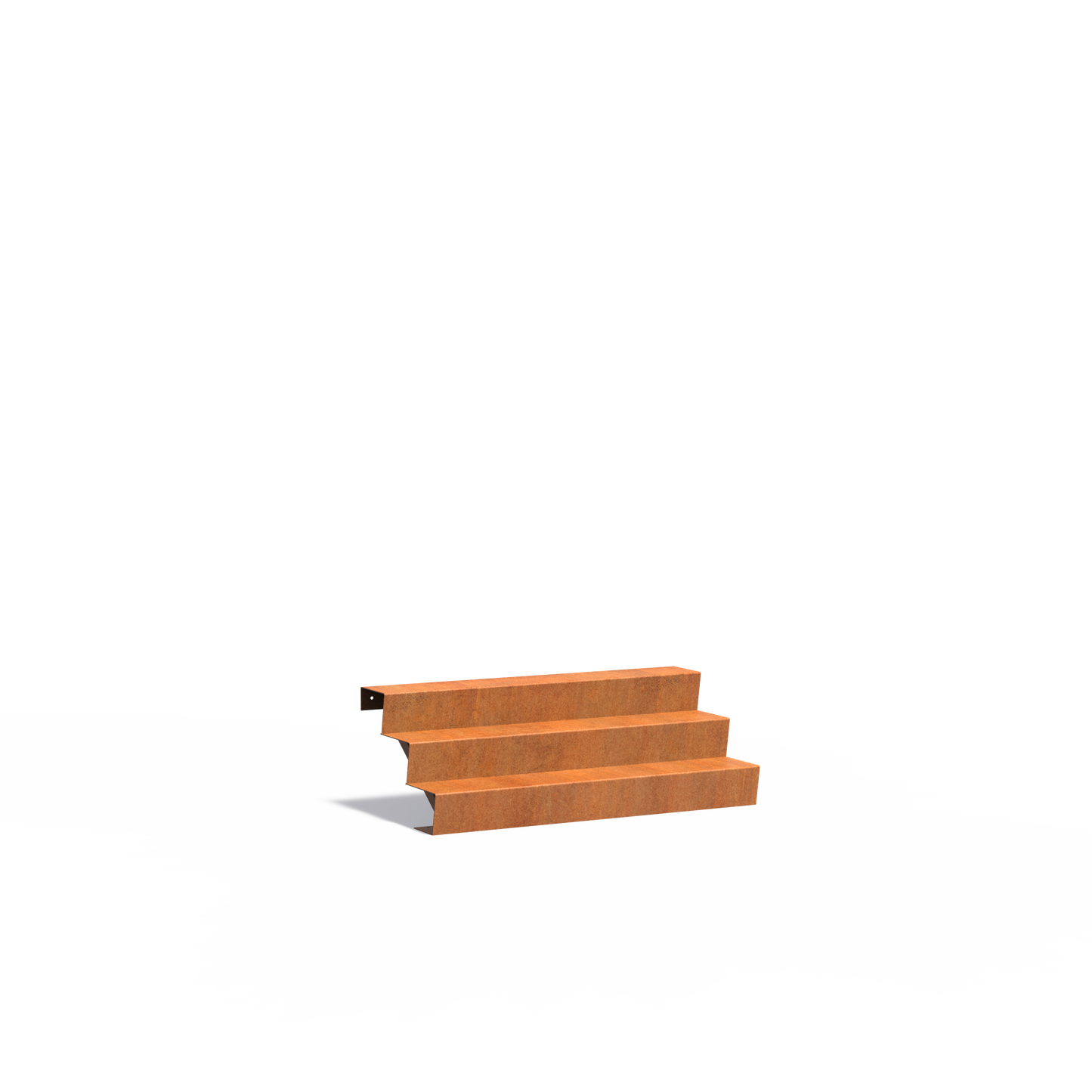 3-stufige Treppe aus Corten
