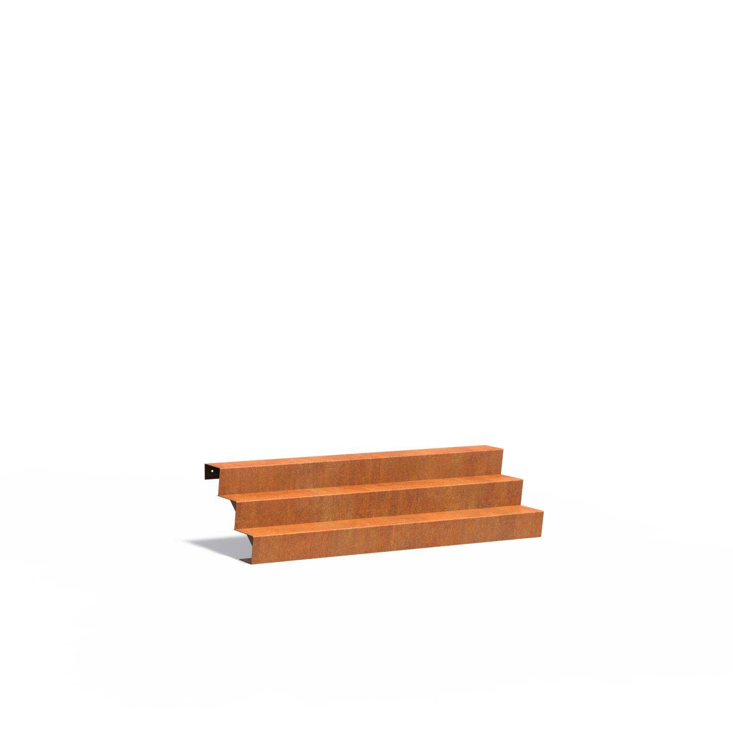 3-stufige Treppe aus Corten