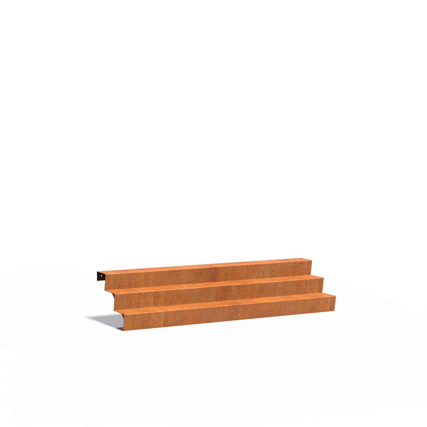 3-stufige Treppe aus Corten