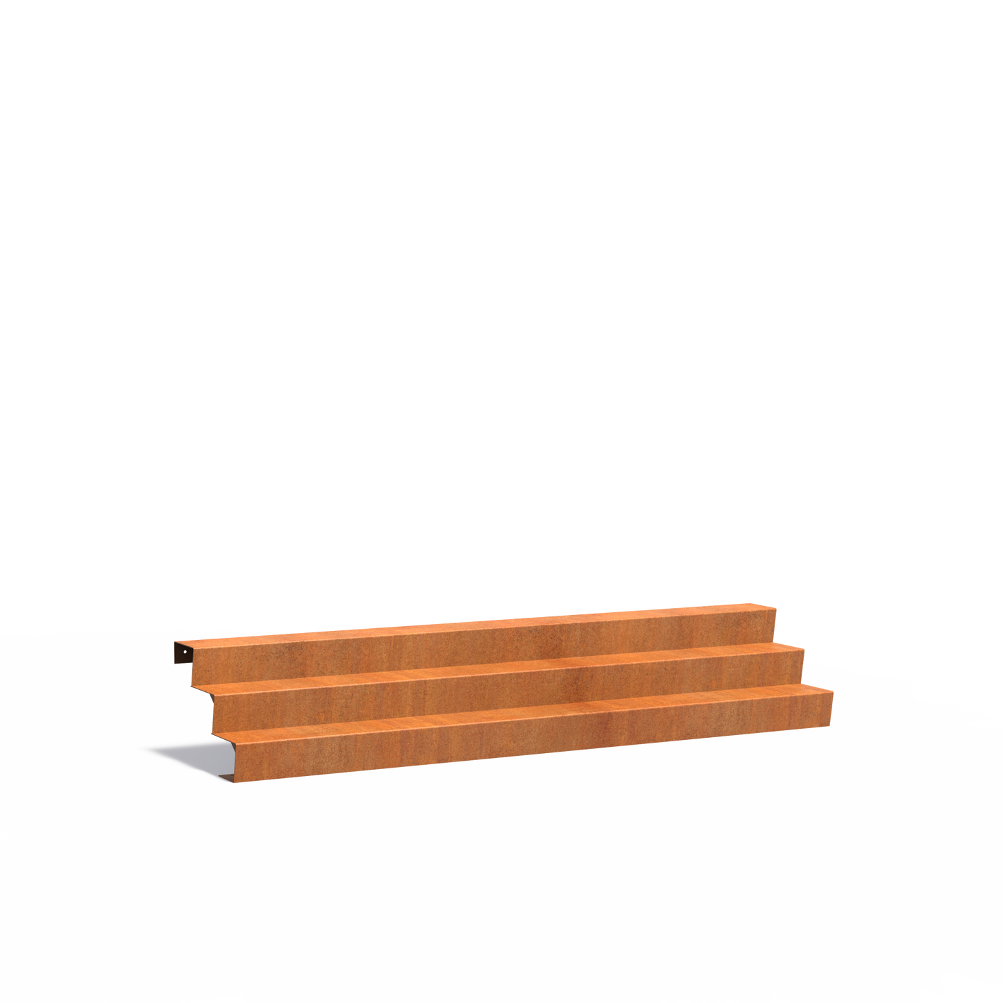 3-stufige Treppe aus Corten