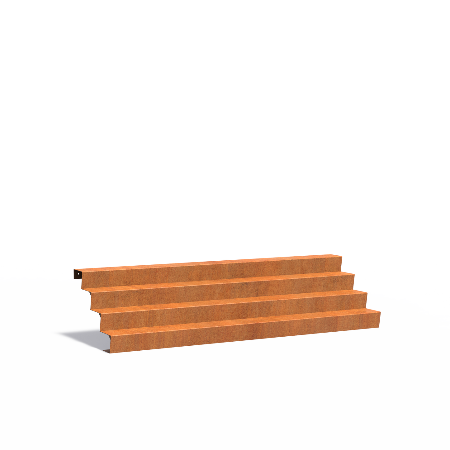 4-stufige Treppe aus Corten