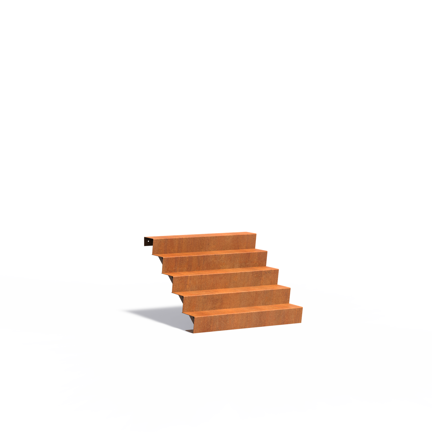 5-stufige Treppe aus Corten