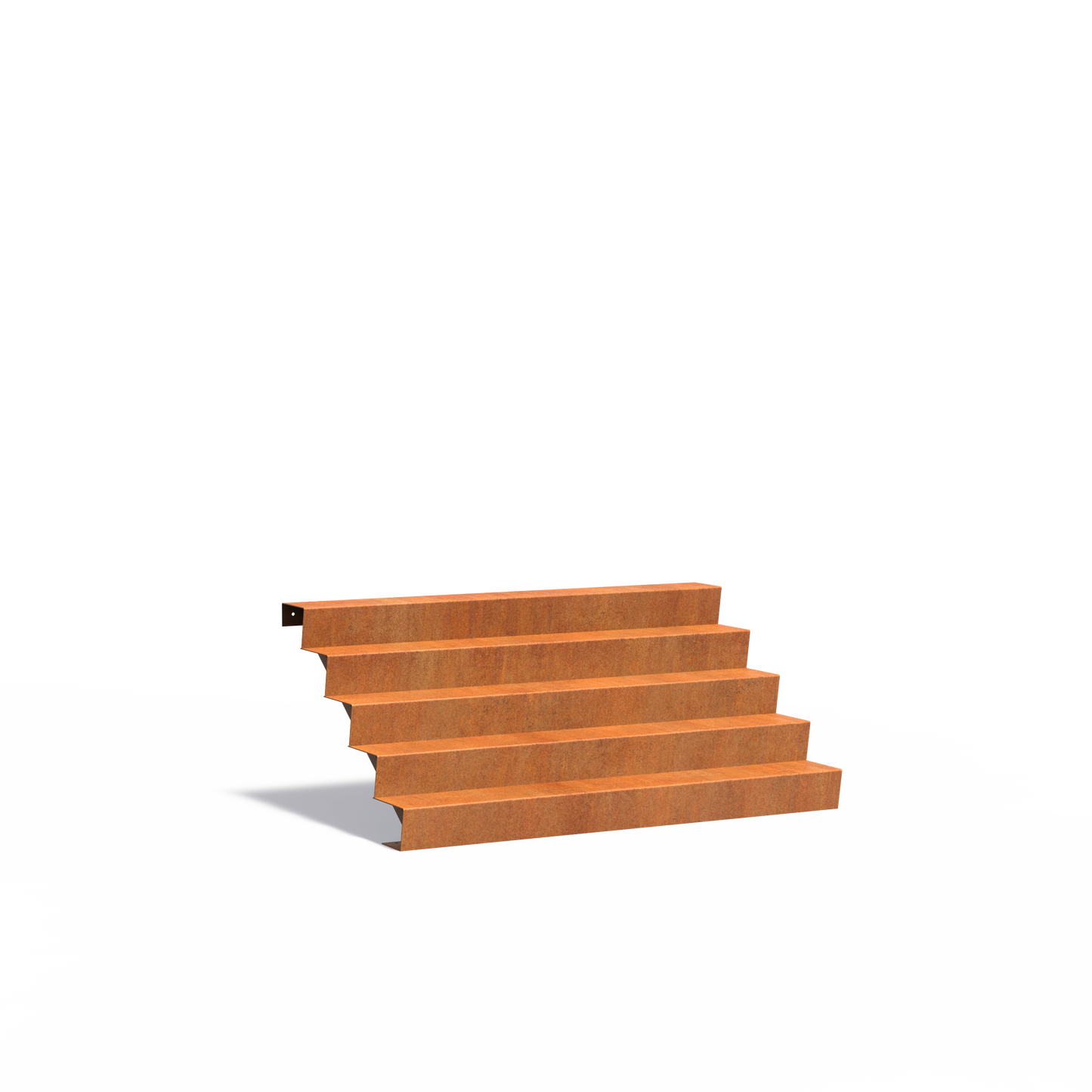 5-stufige Treppe aus Corten