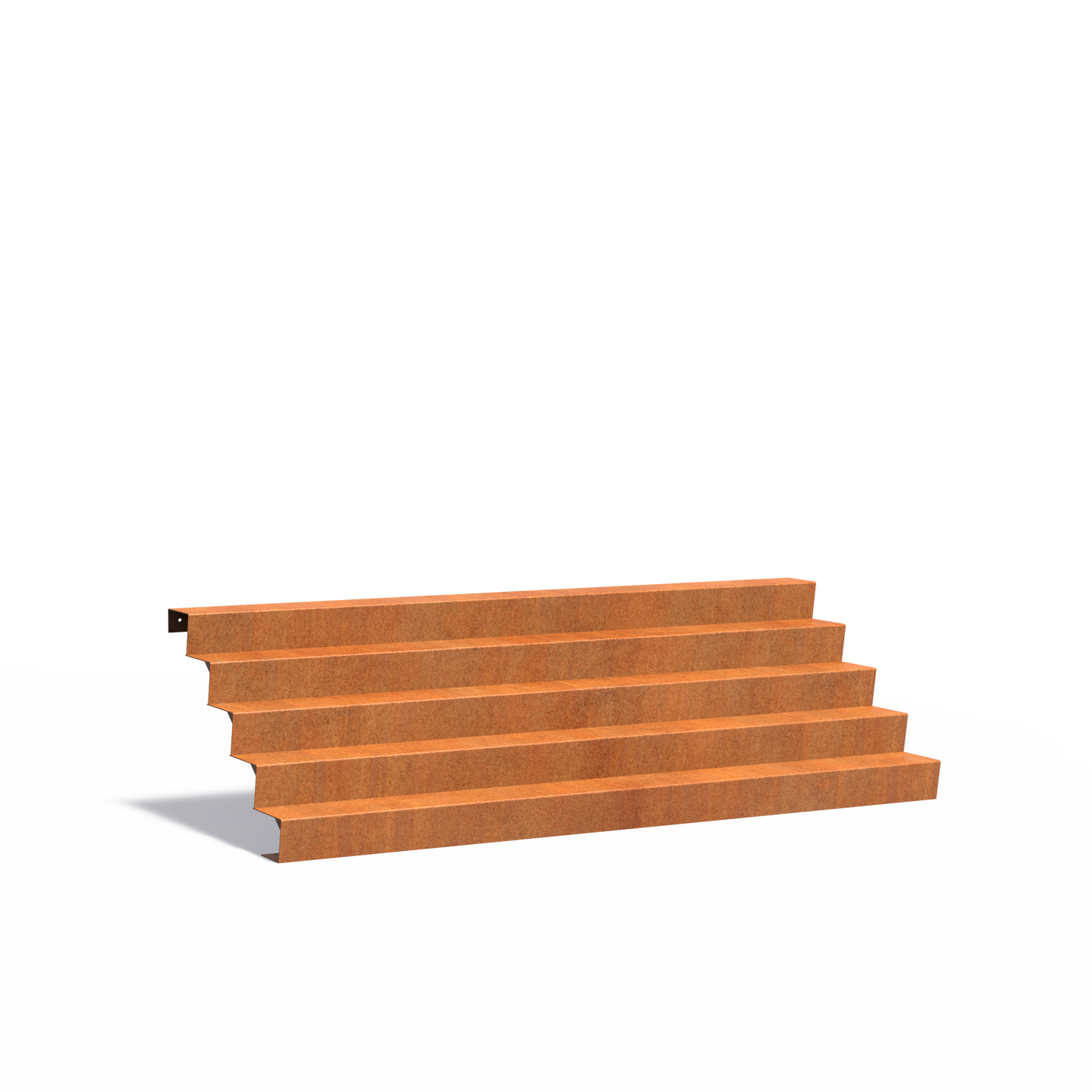 5-stufige Treppe aus Corten