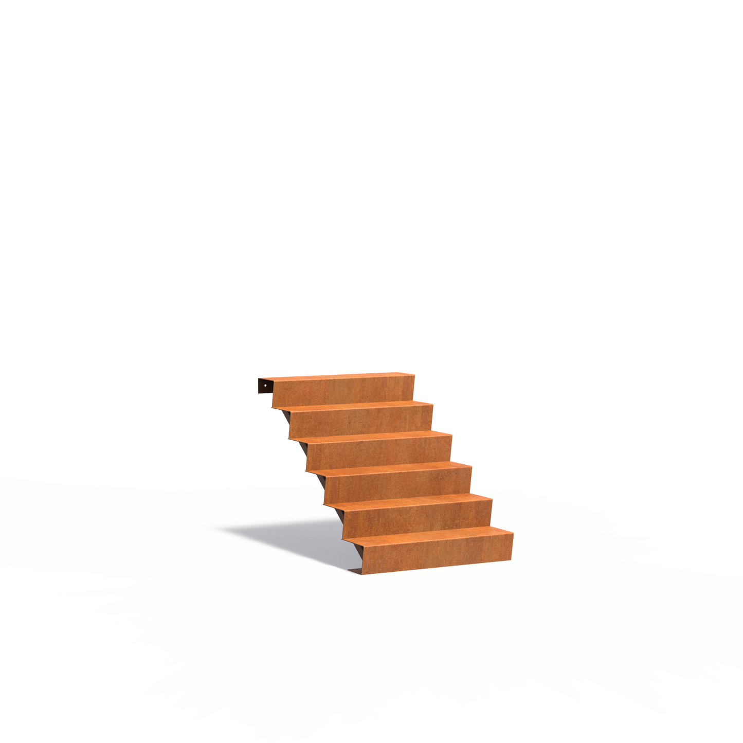 6-stufige Treppe aus Corten