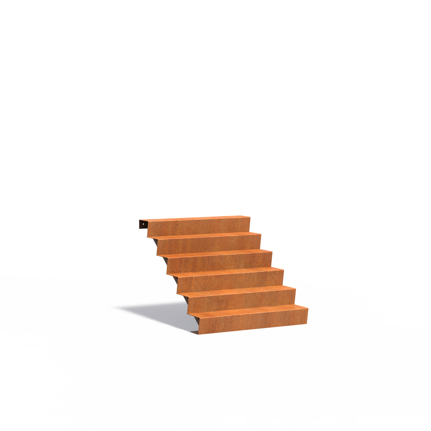 6-stufige Treppe aus Corten