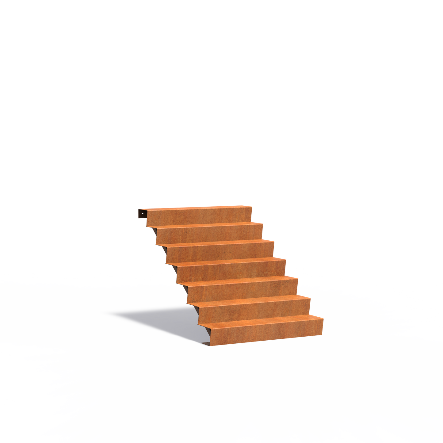 7-stufige Treppe aus Corten
