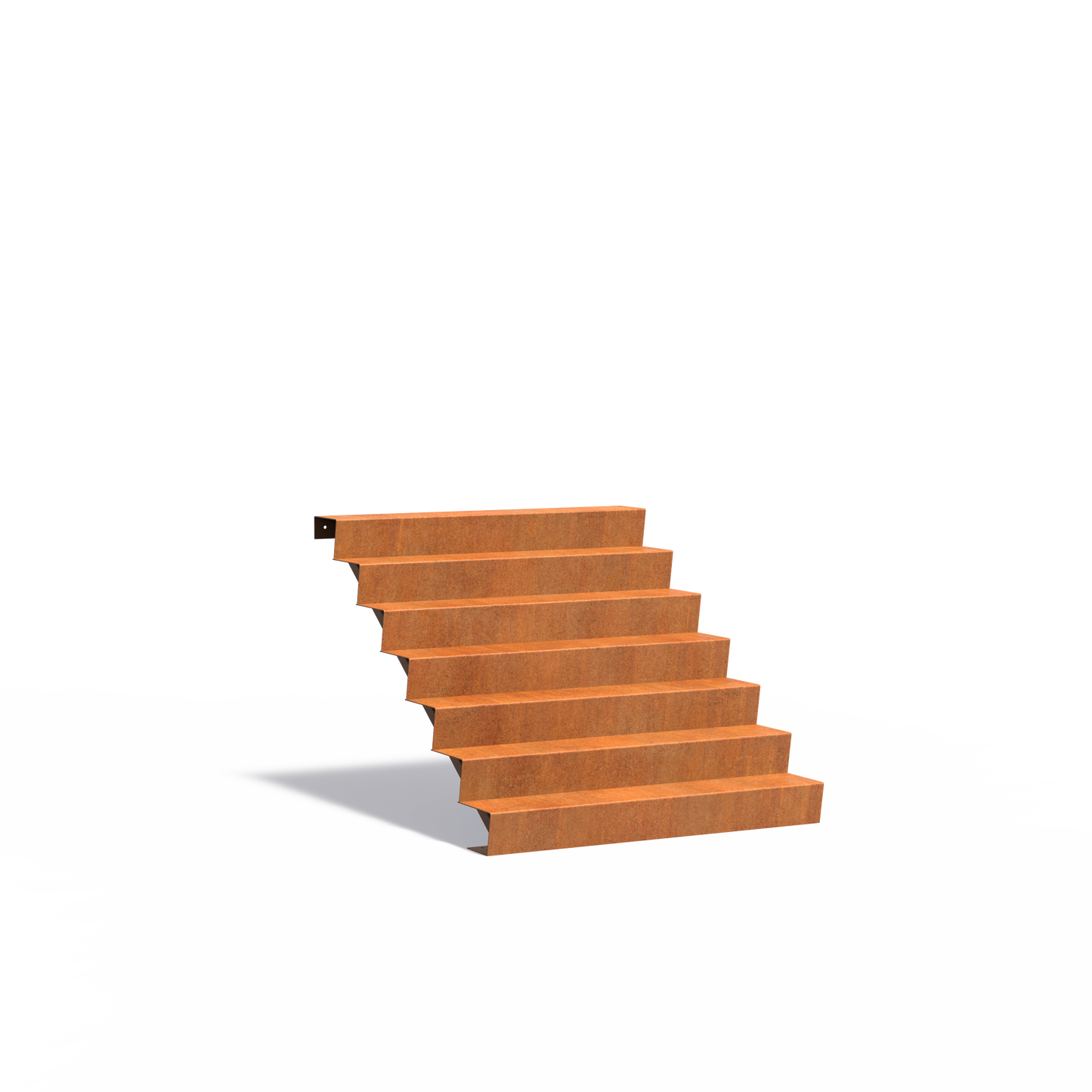 7-stufige Treppe aus Corten
