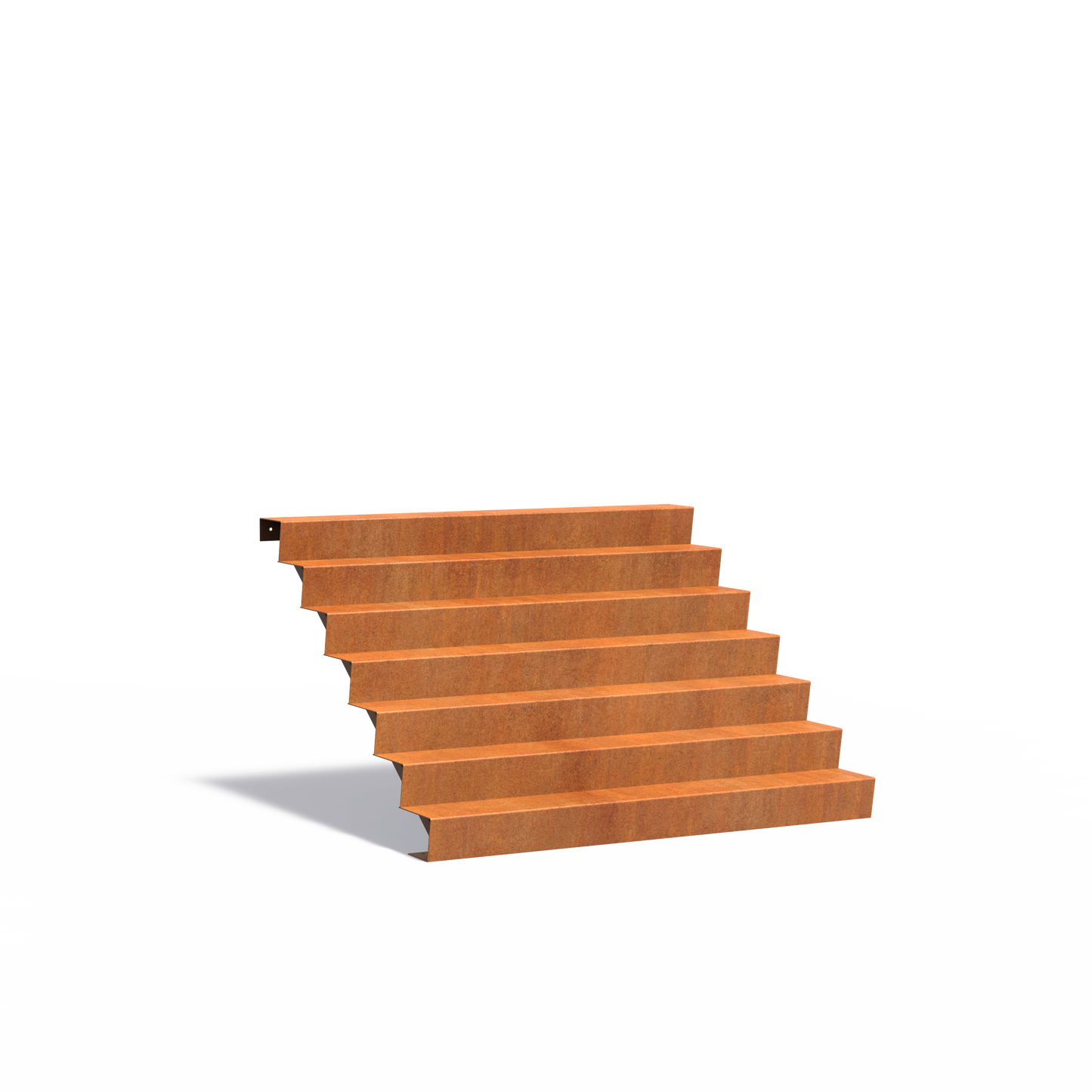 7-stufige Treppe aus Corten