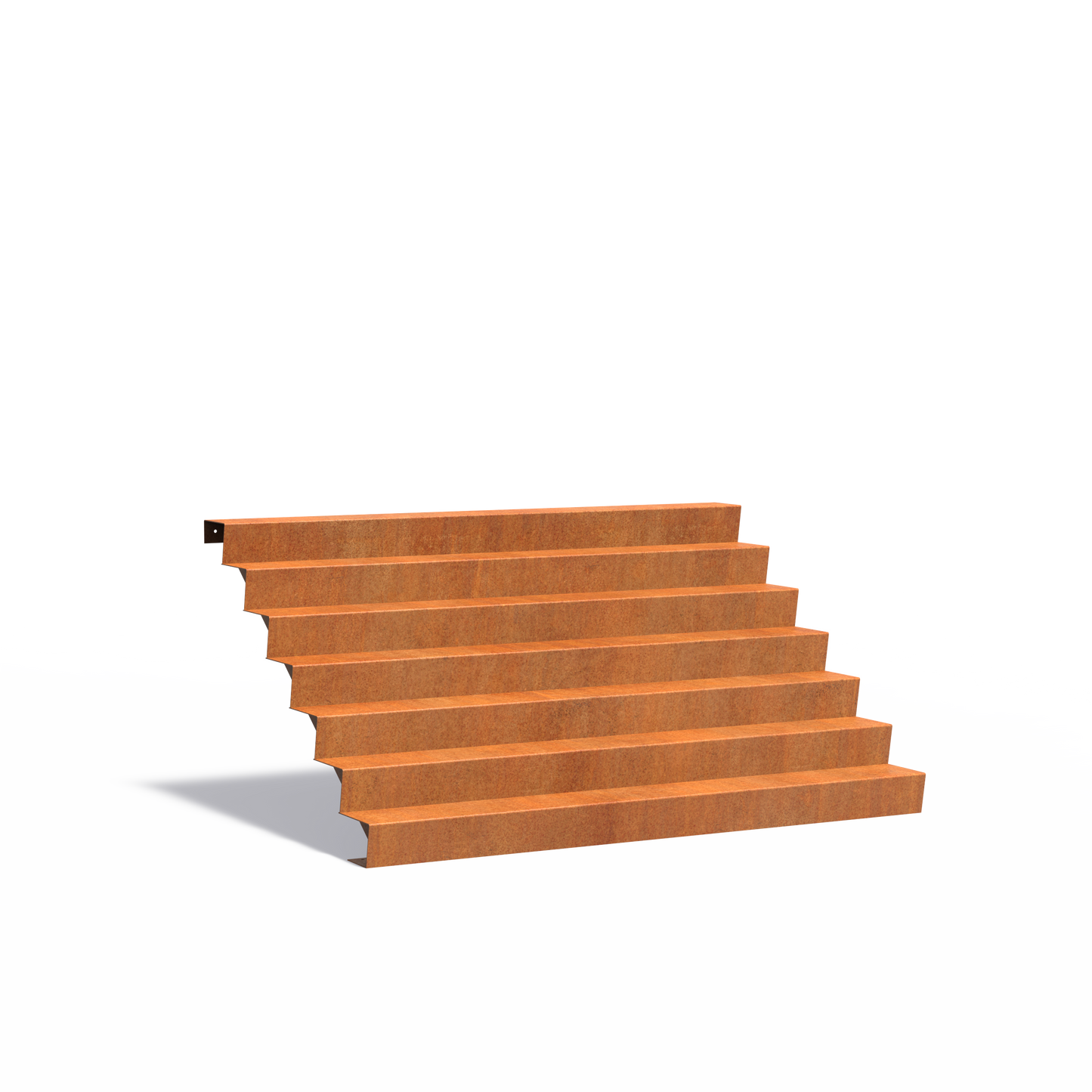 7-stufige Treppe aus Corten