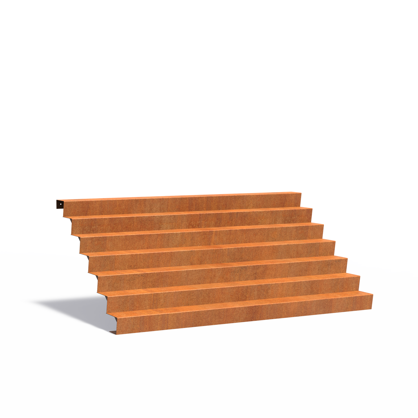 7-stufige Treppe aus Corten