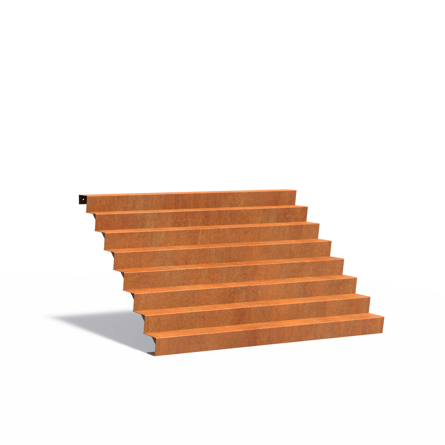 8-stufige Treppe aus Corten