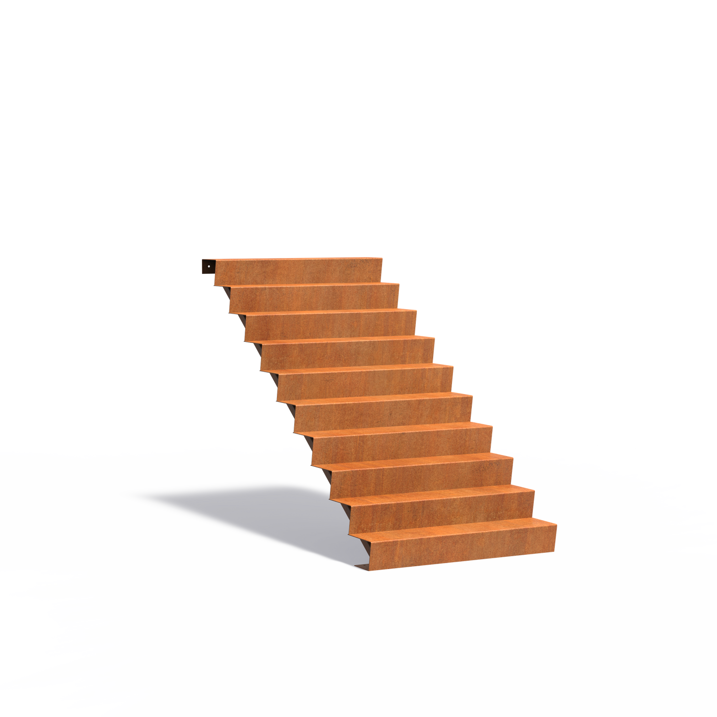 10-stufige Treppe aus Corten