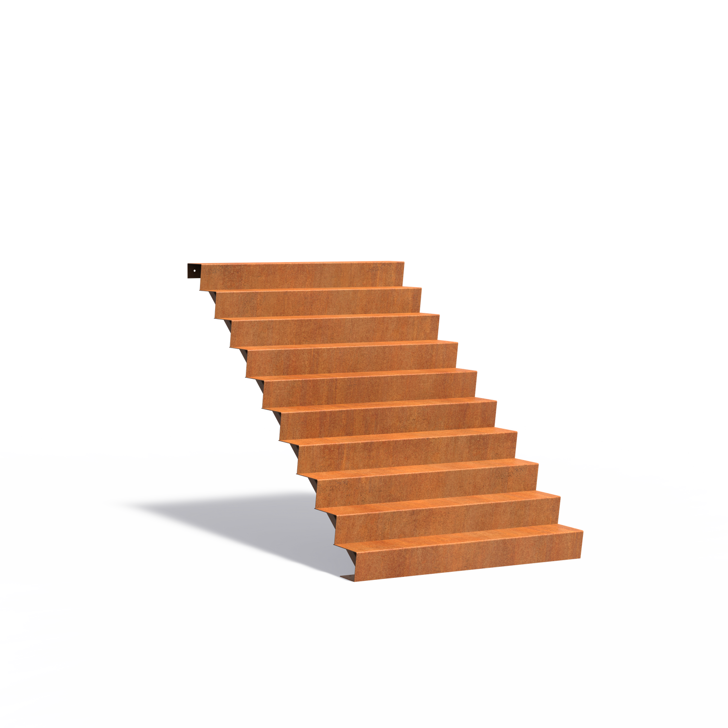 10-stufige Treppe aus Corten
