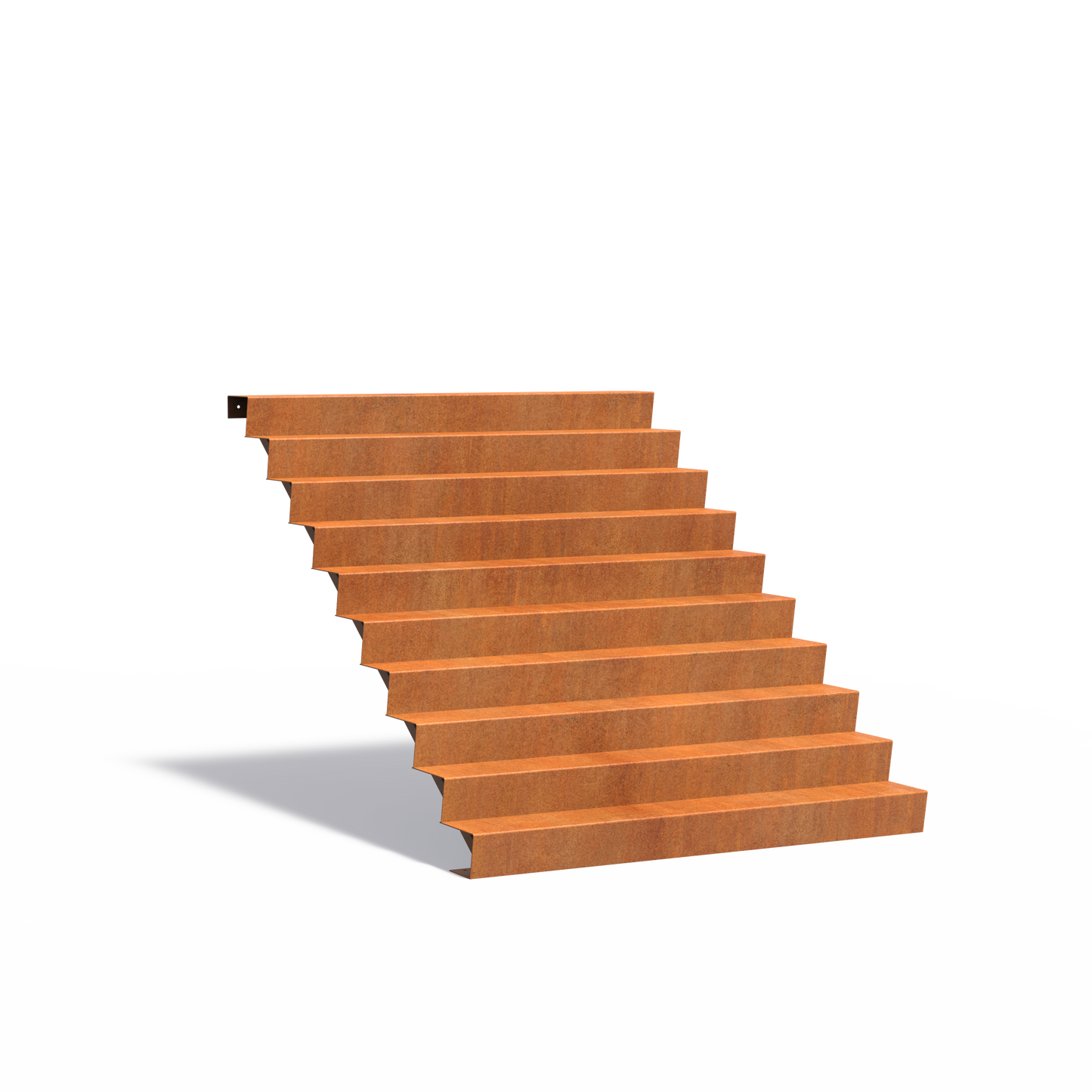 10-stufige Treppe aus Corten