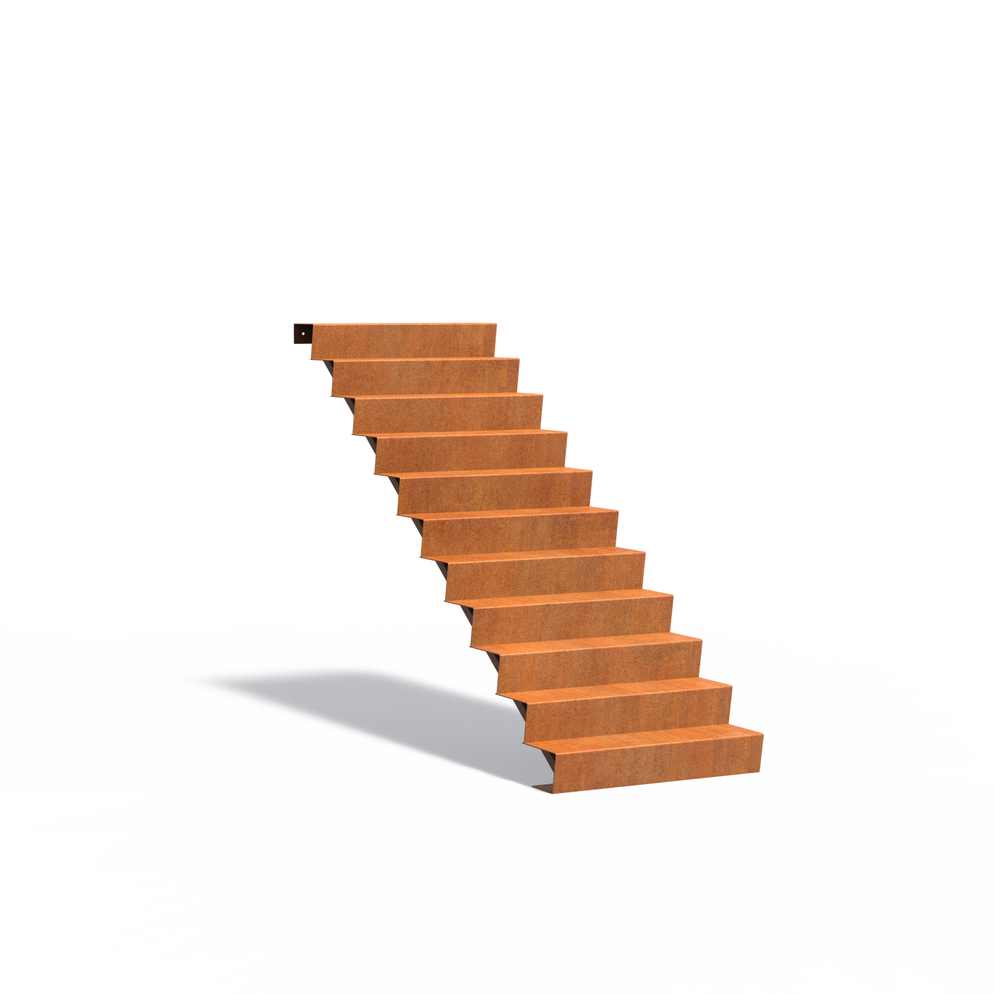 11-stufige Treppe aus Corten