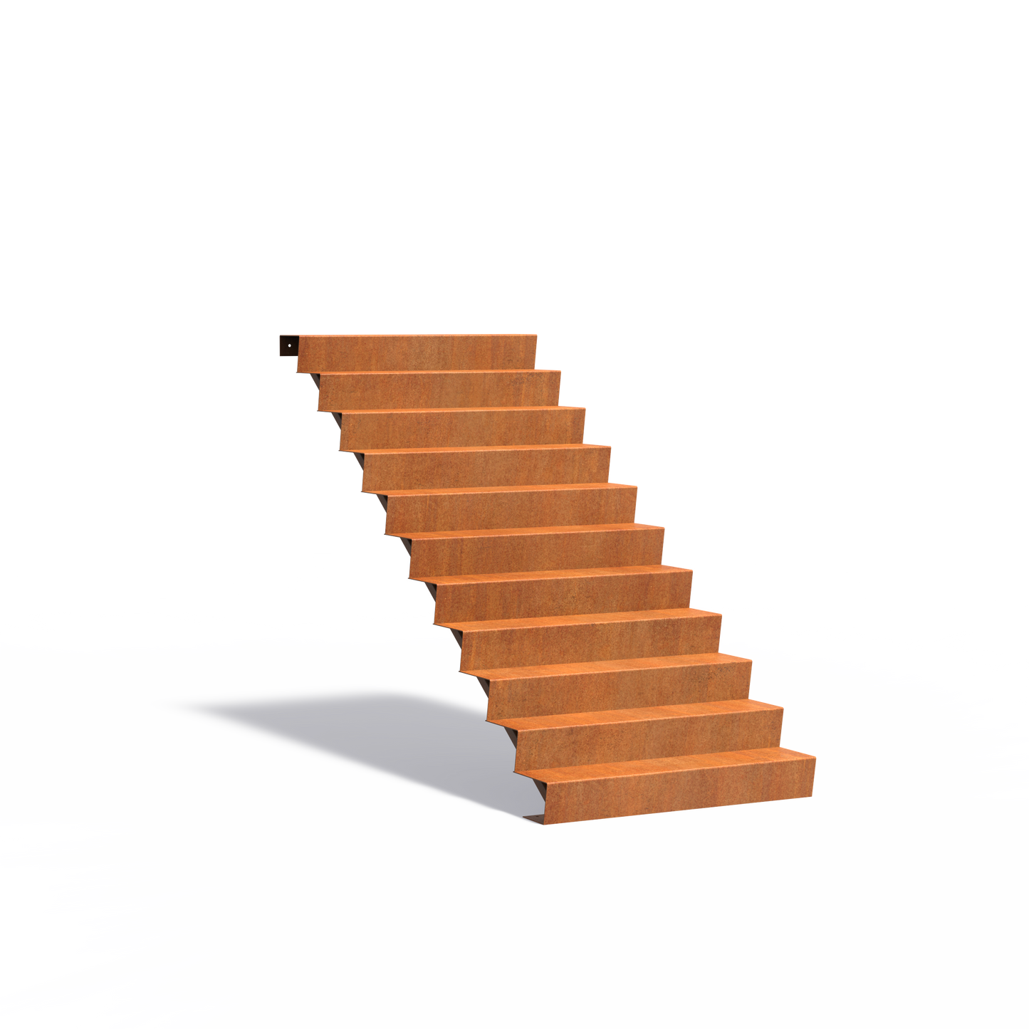 11-stufige Treppe aus Corten