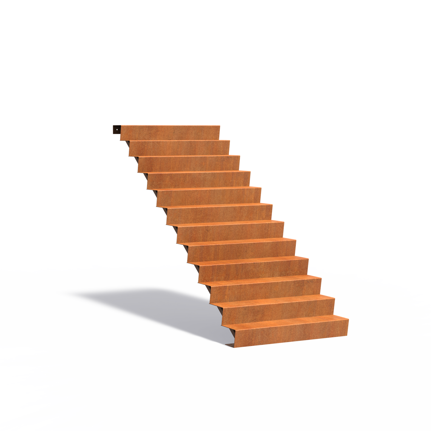 12-stufige Treppe aus Corten