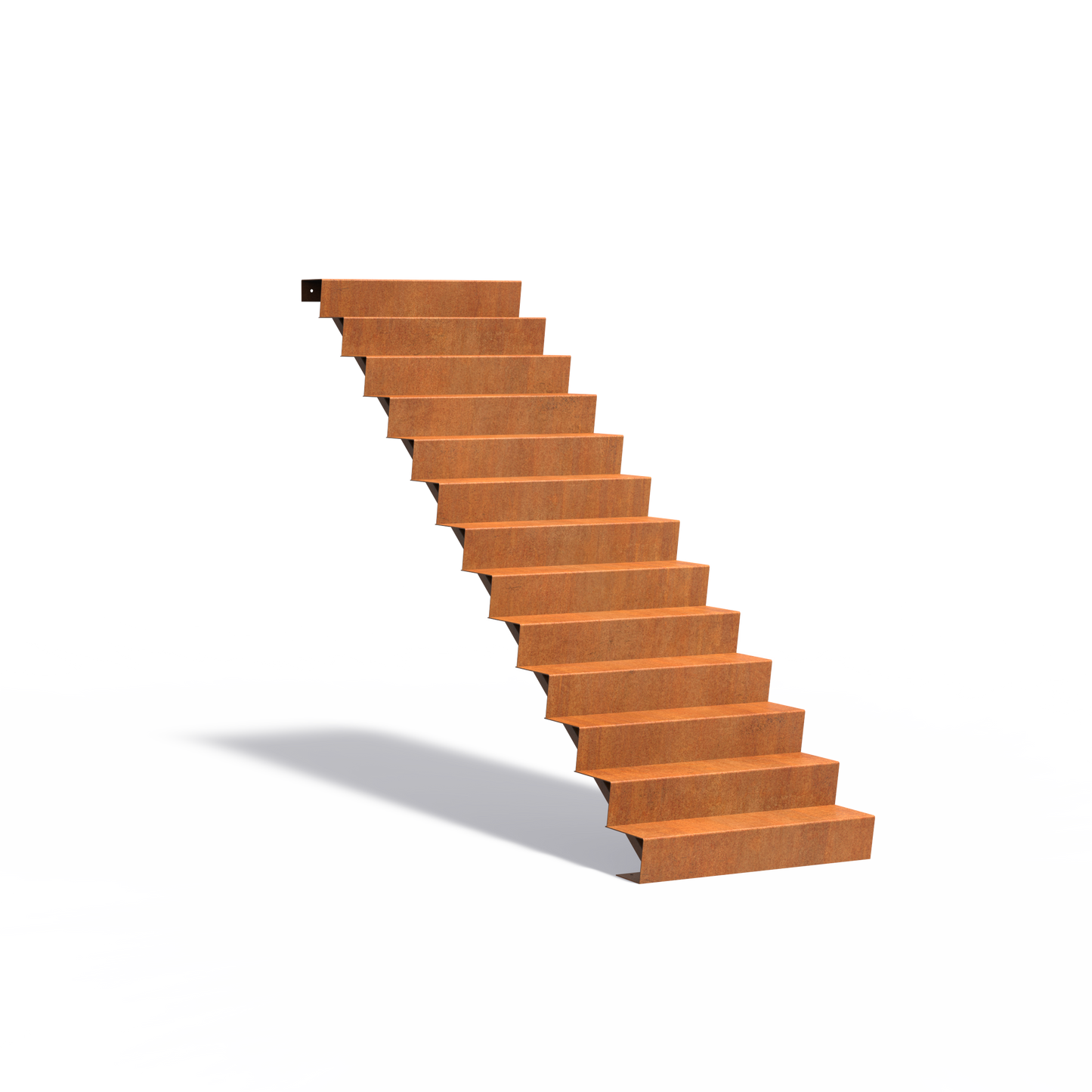 13-stufige Treppe aus Corten