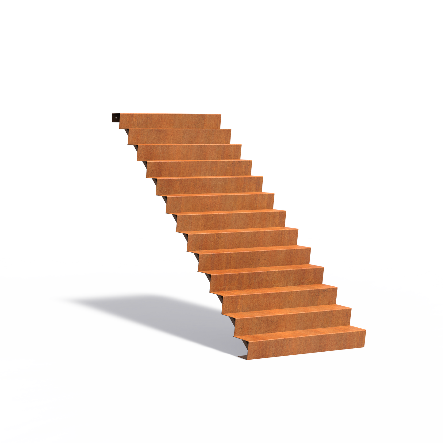 13-stufige Treppe aus Corten