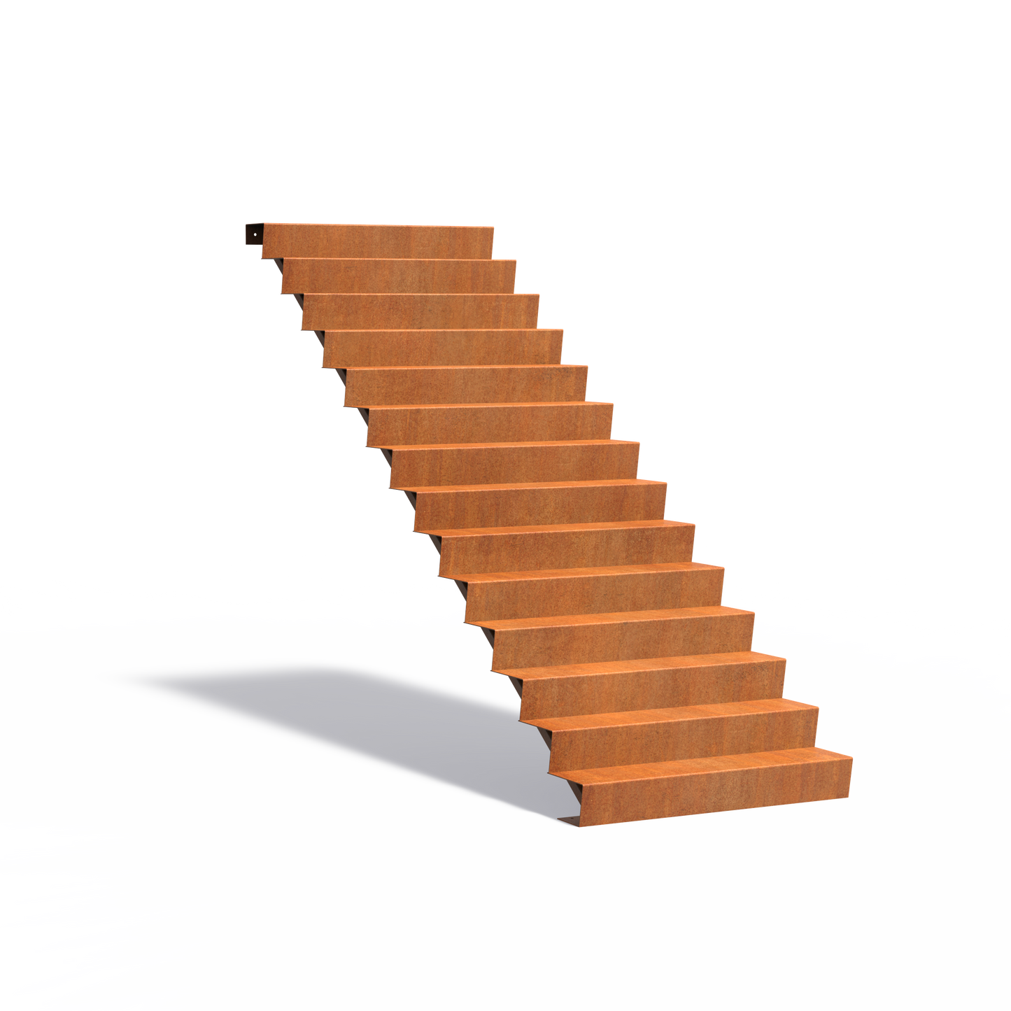 14-stufige Treppe aus Corten