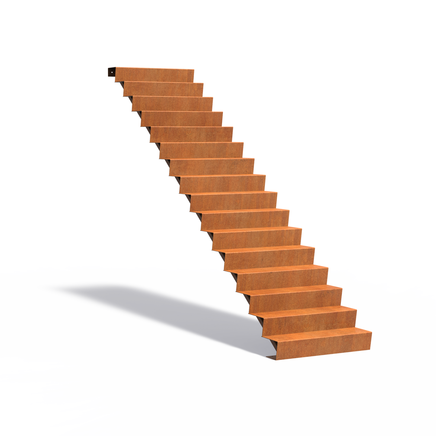 16-stufige Treppe aus Corten