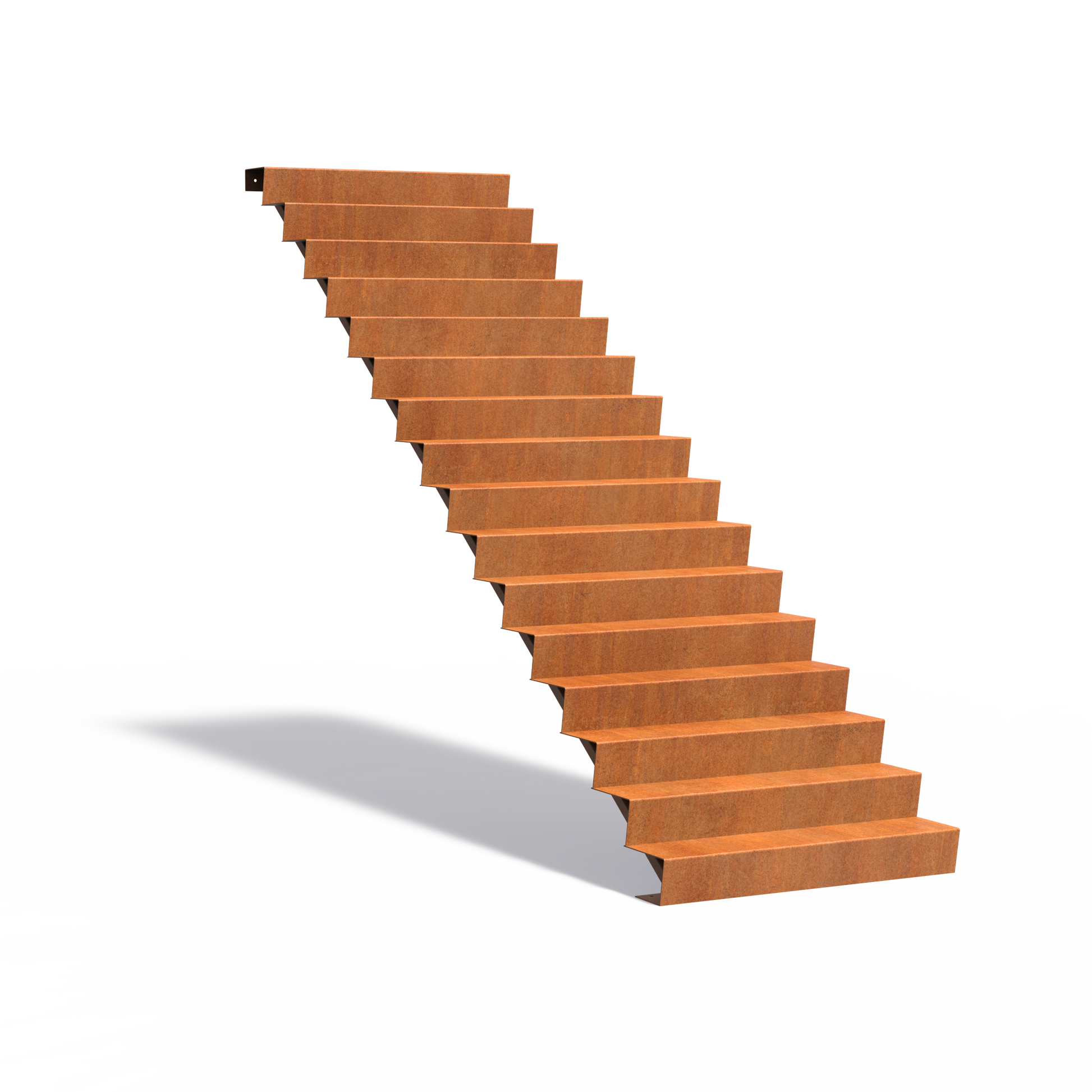 16-stufige Treppe aus Corten