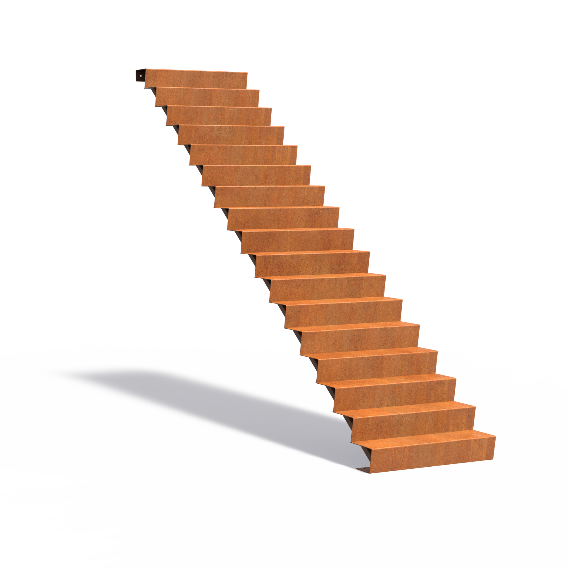 17-stufige Treppe aus Corten