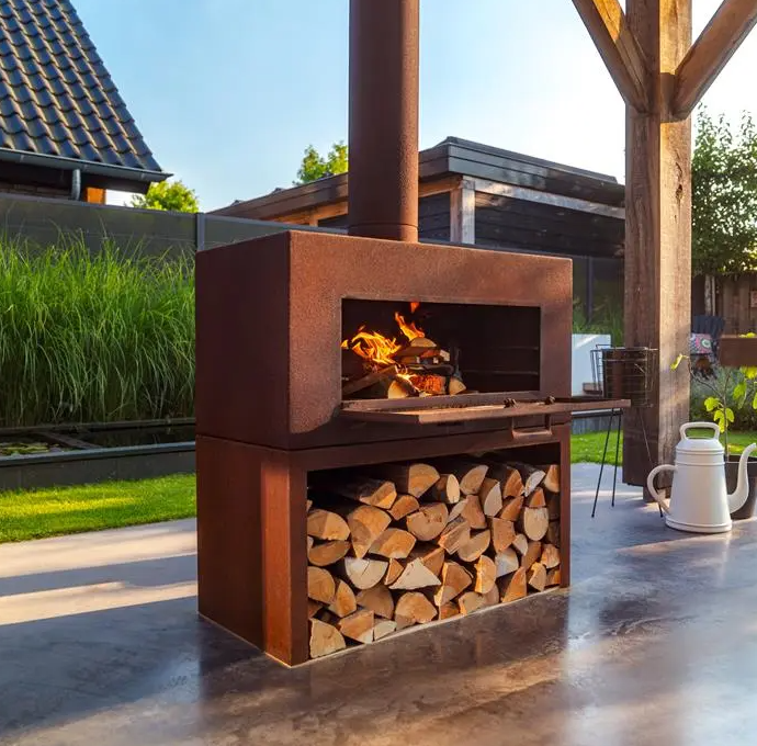 Außenkamin ENOK aus CorTen