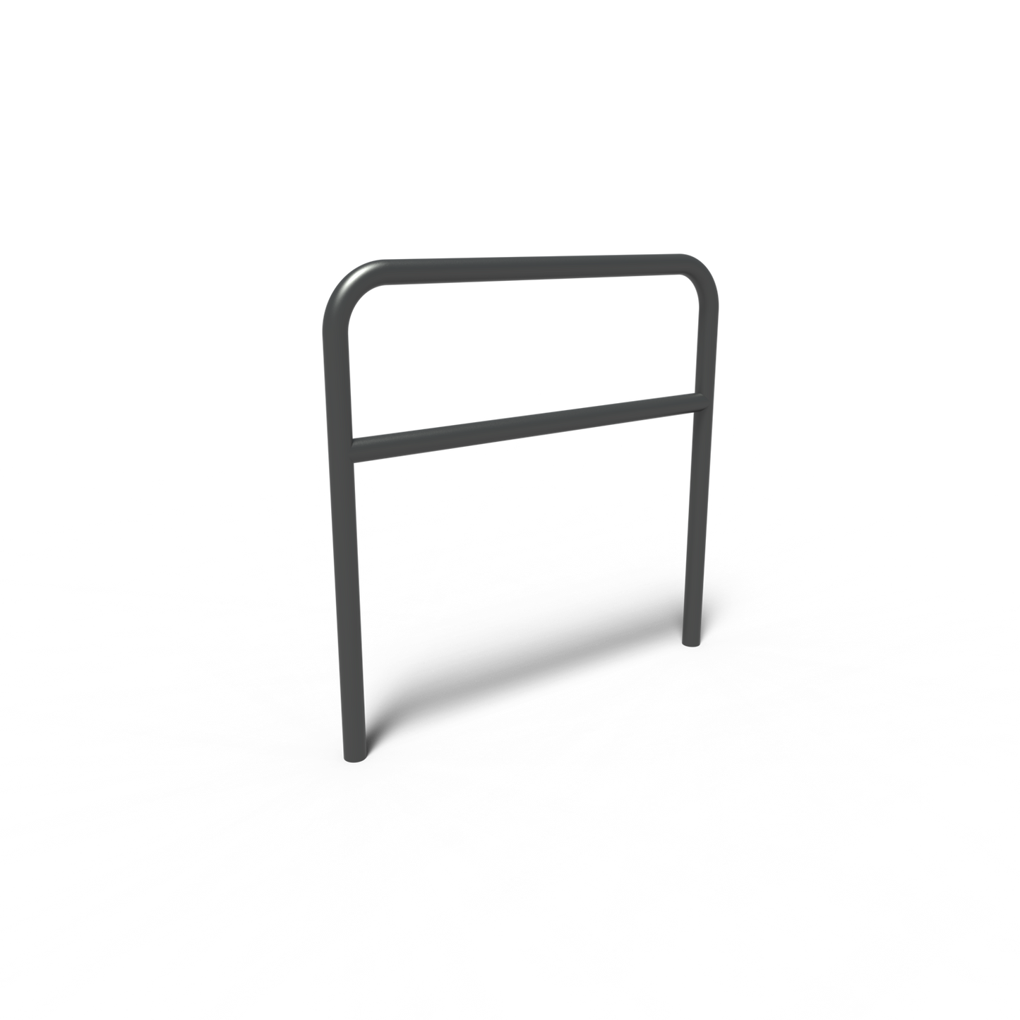 Fahrradständer, AROS, abgerundet, mit Blindstab, Stahl