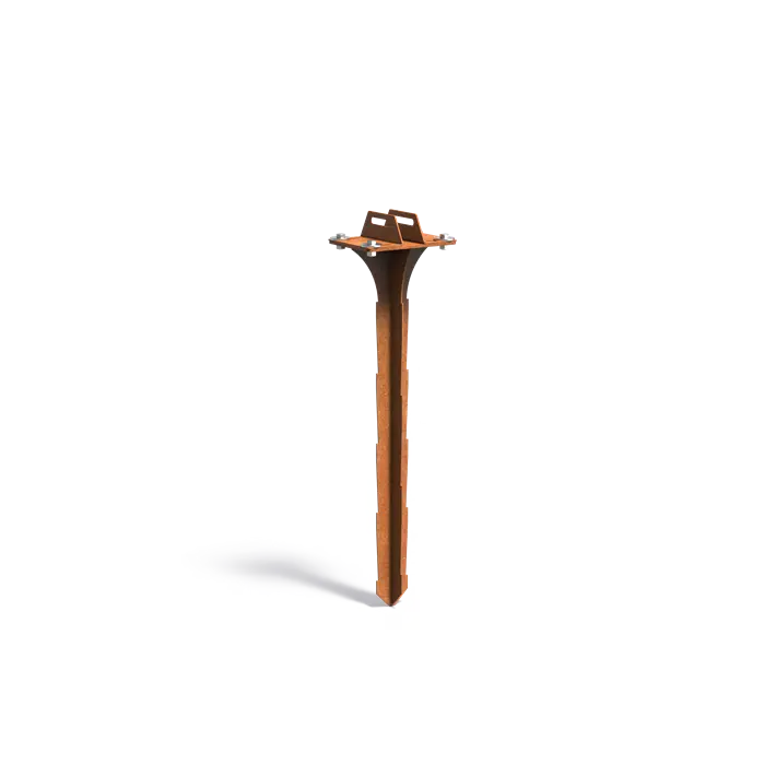 Bodenanker, Gartenpfosten , Corten