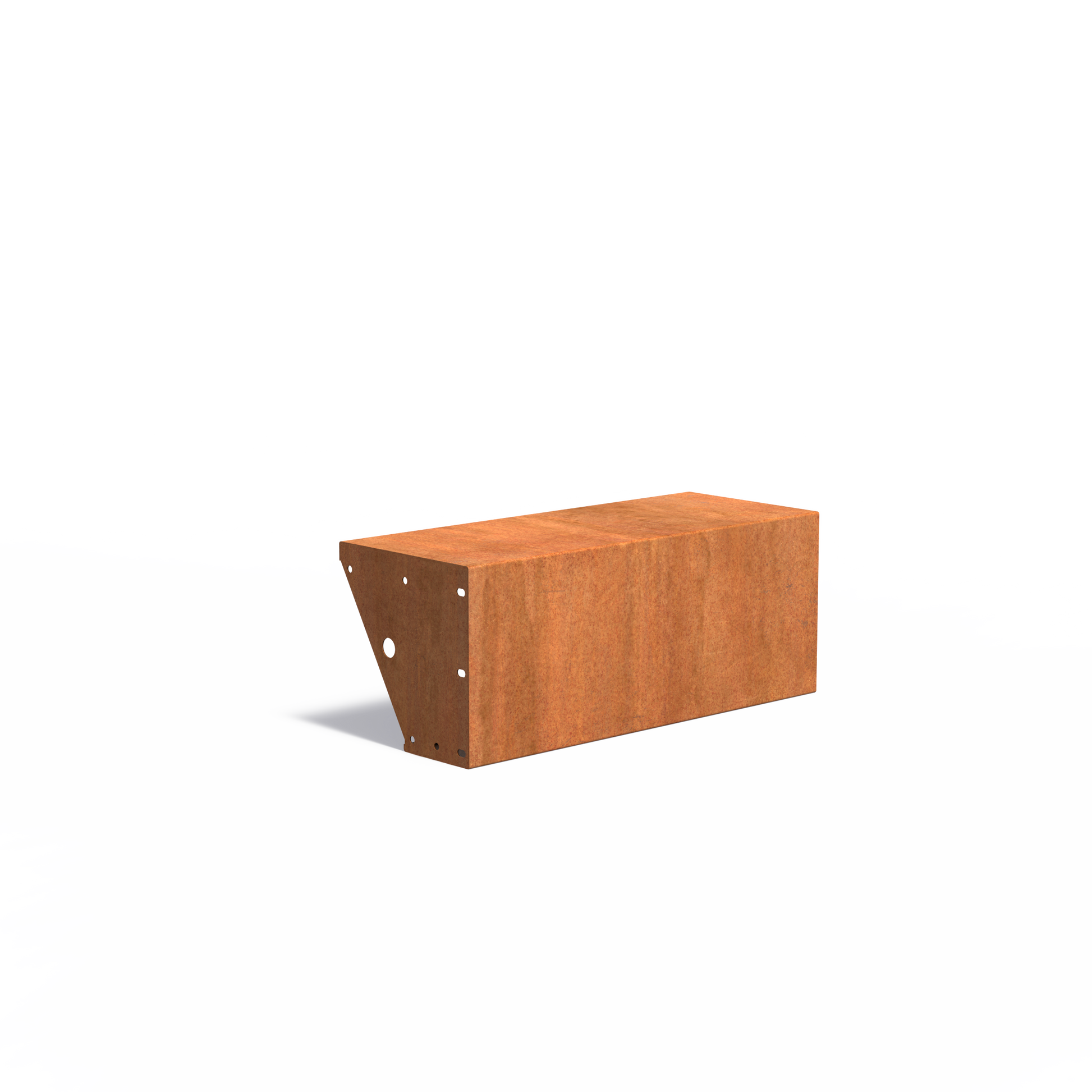 Gerade Stützmauer / breiter Rand