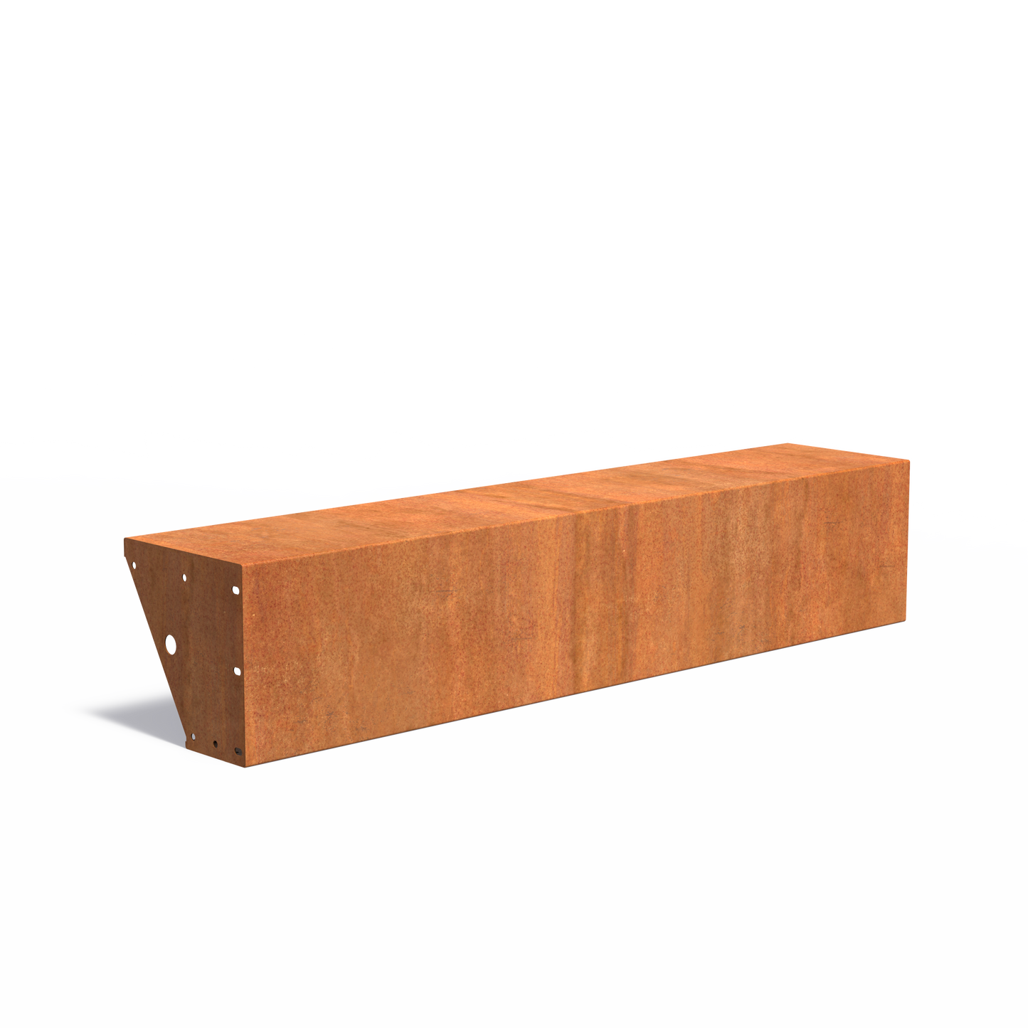 Gerade Stützmauer / breiter Rand