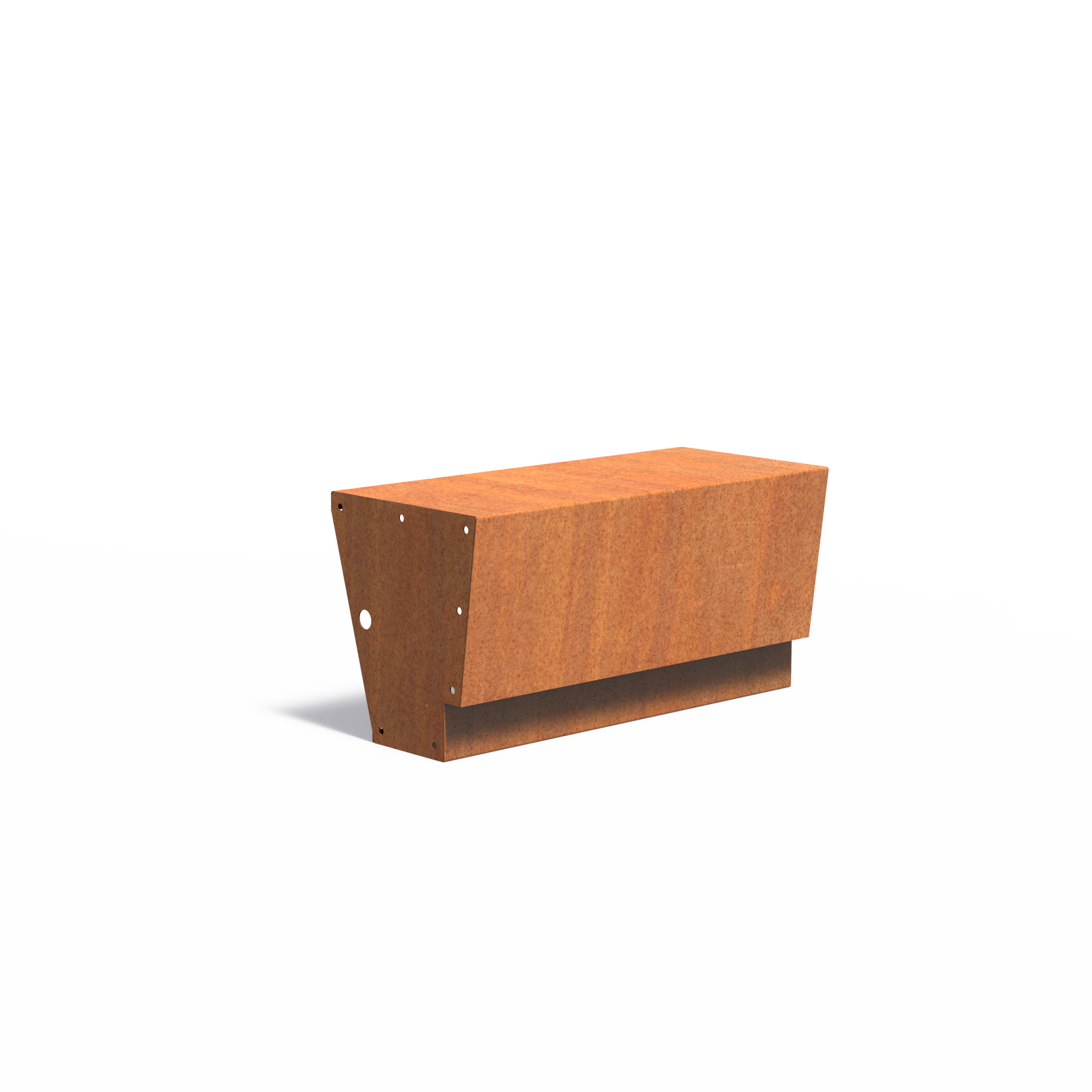 Gerade Stützmauer / schwebend