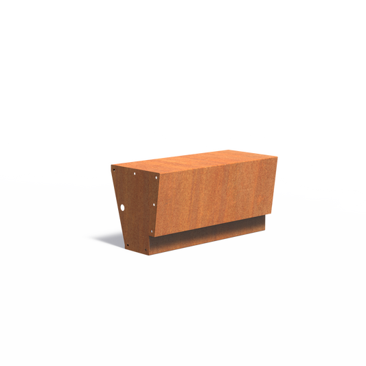 Gerade Stützmauer / schwebend