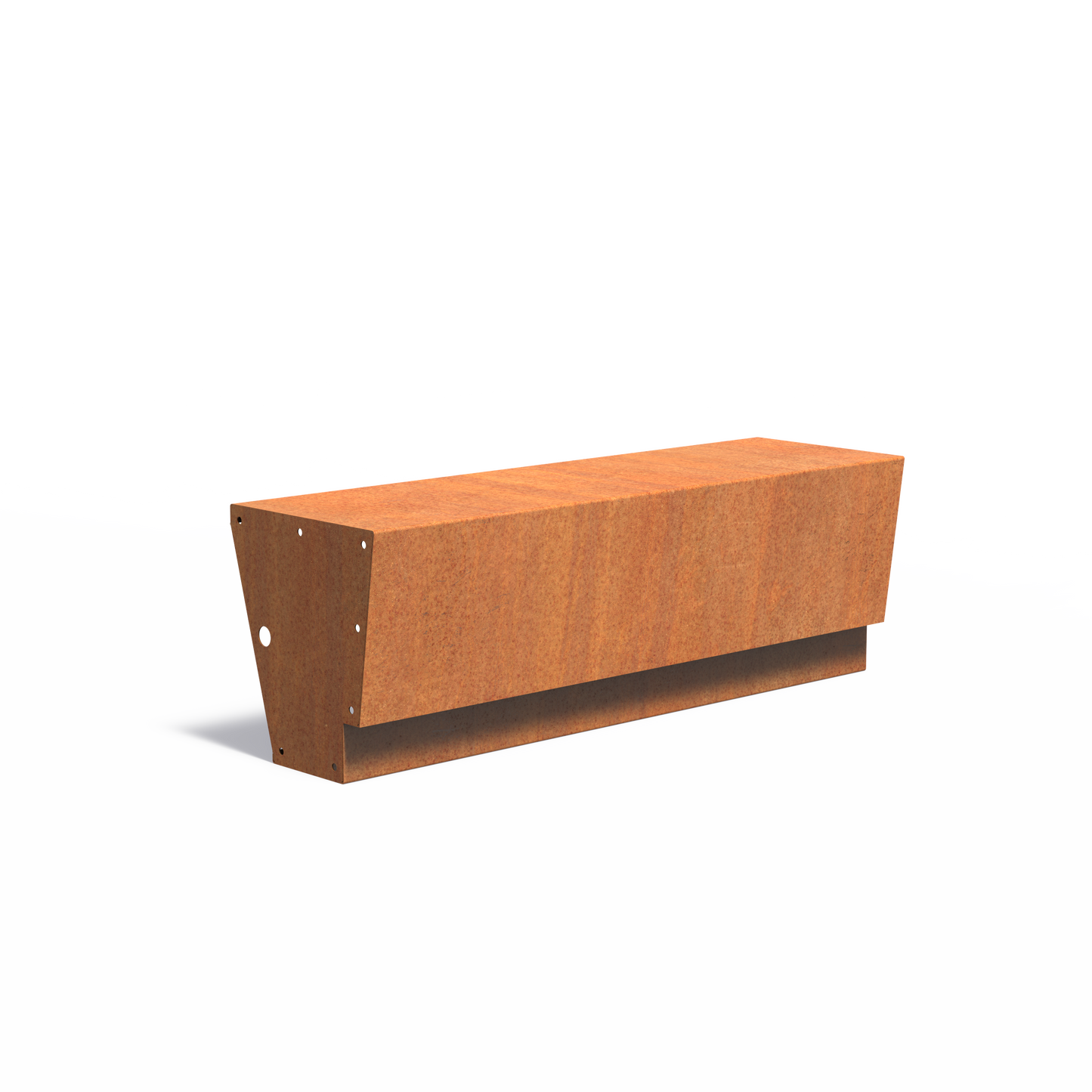 Gerade Stützmauer / schwebend