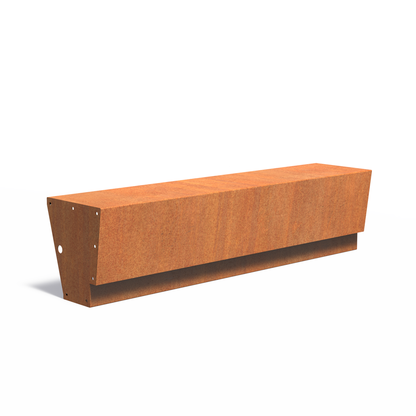 Gerade Stützmauer / schwebend